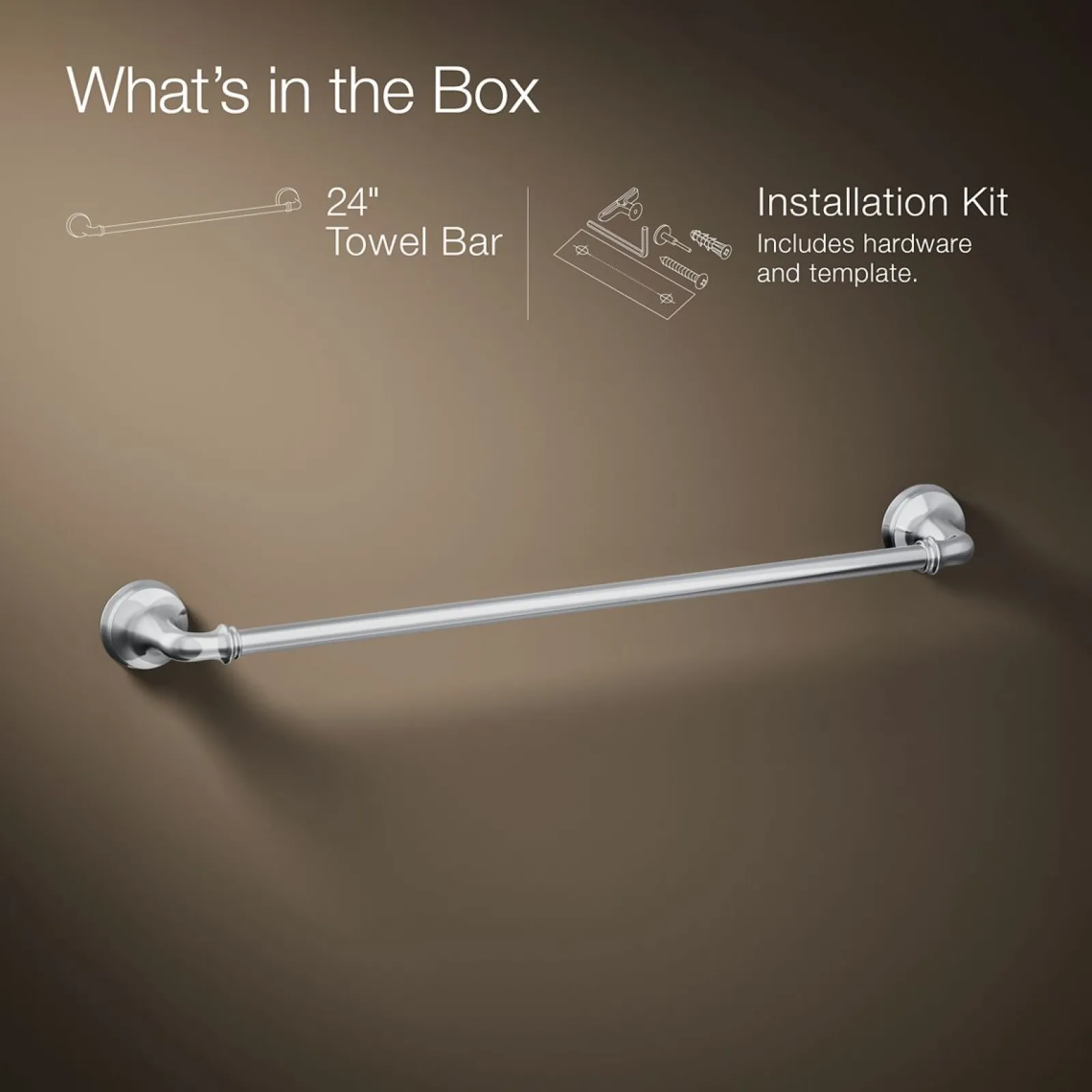 24" towel bar^Kohler Discount