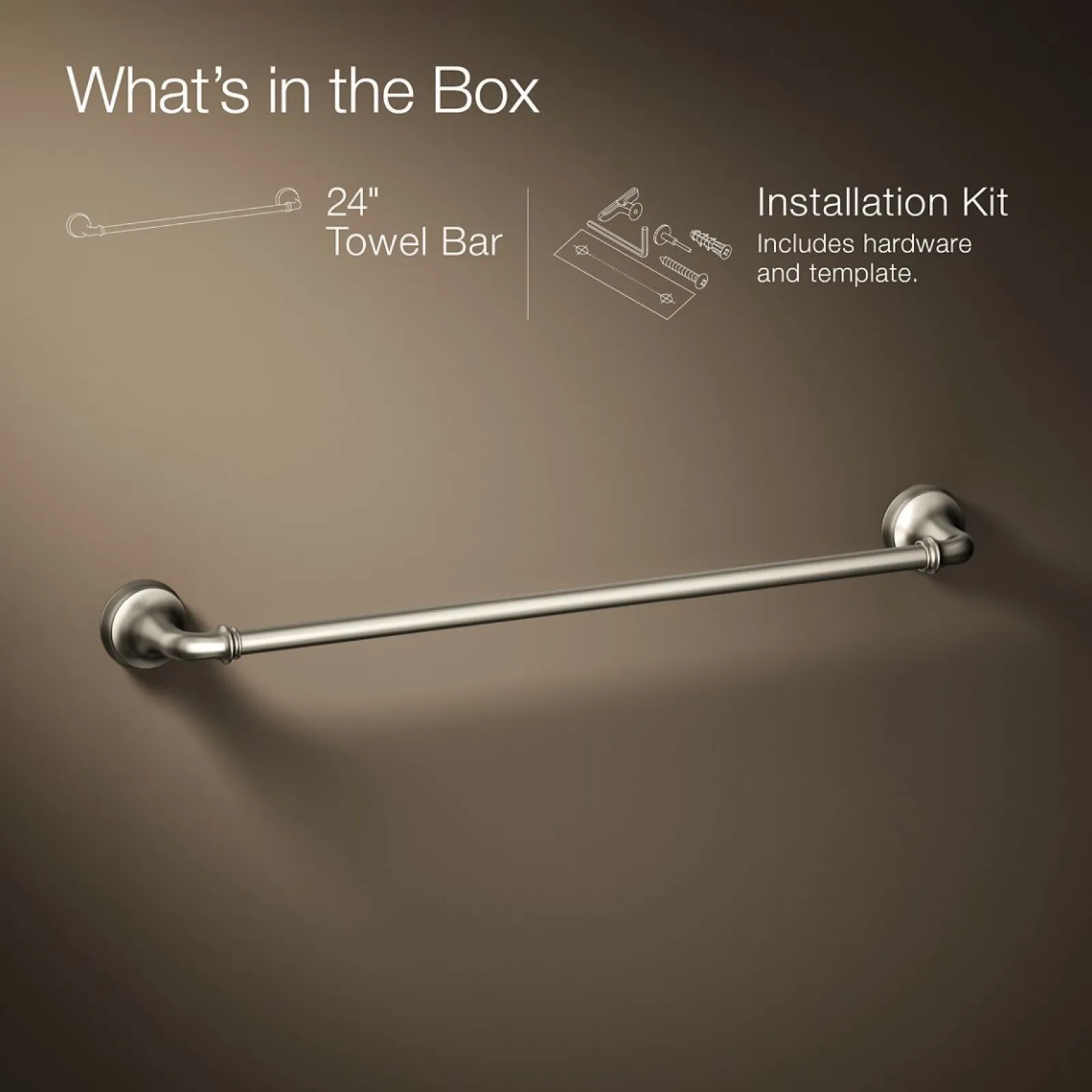 24" towel bar^Kohler Discount