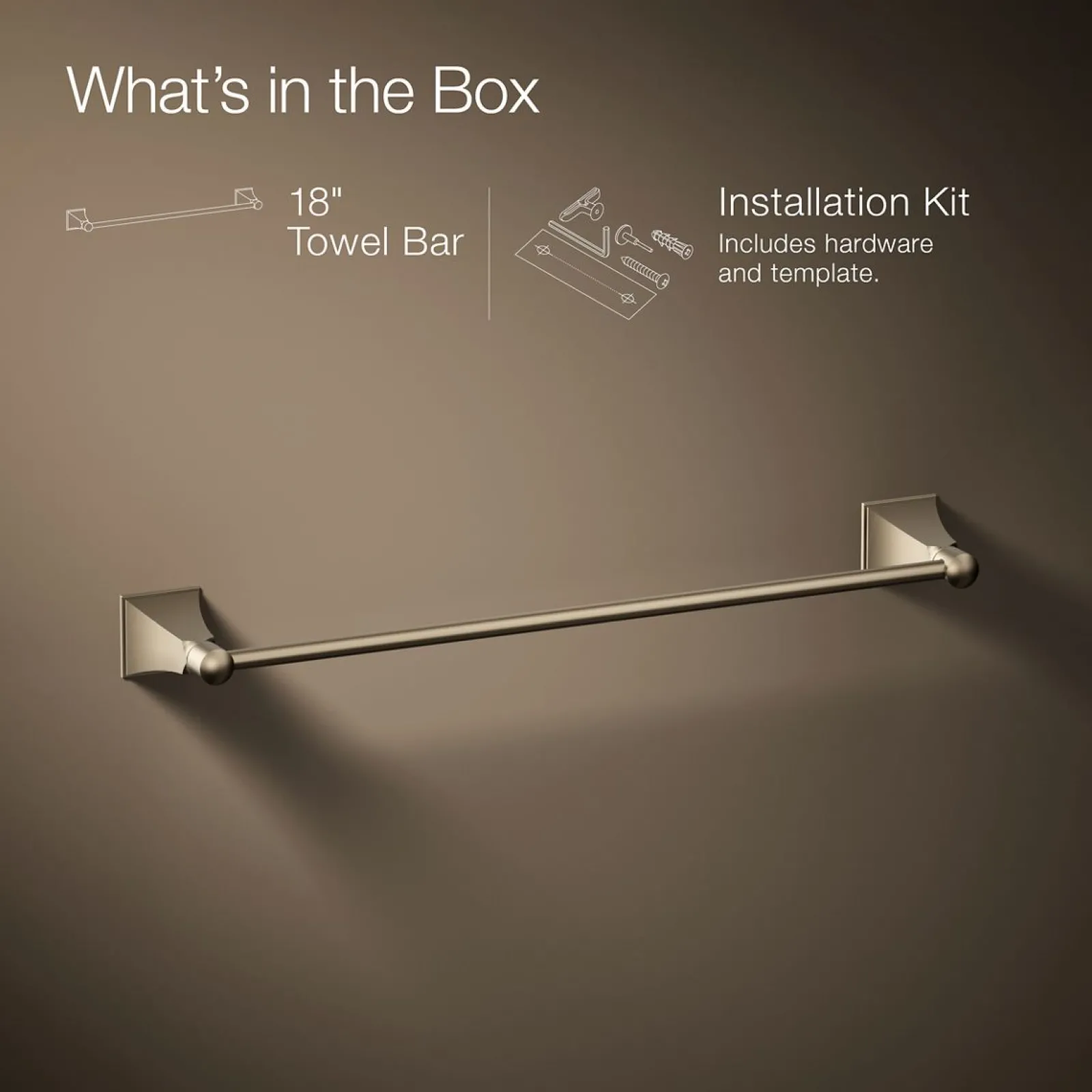 18" towel bar^Kohler Discount