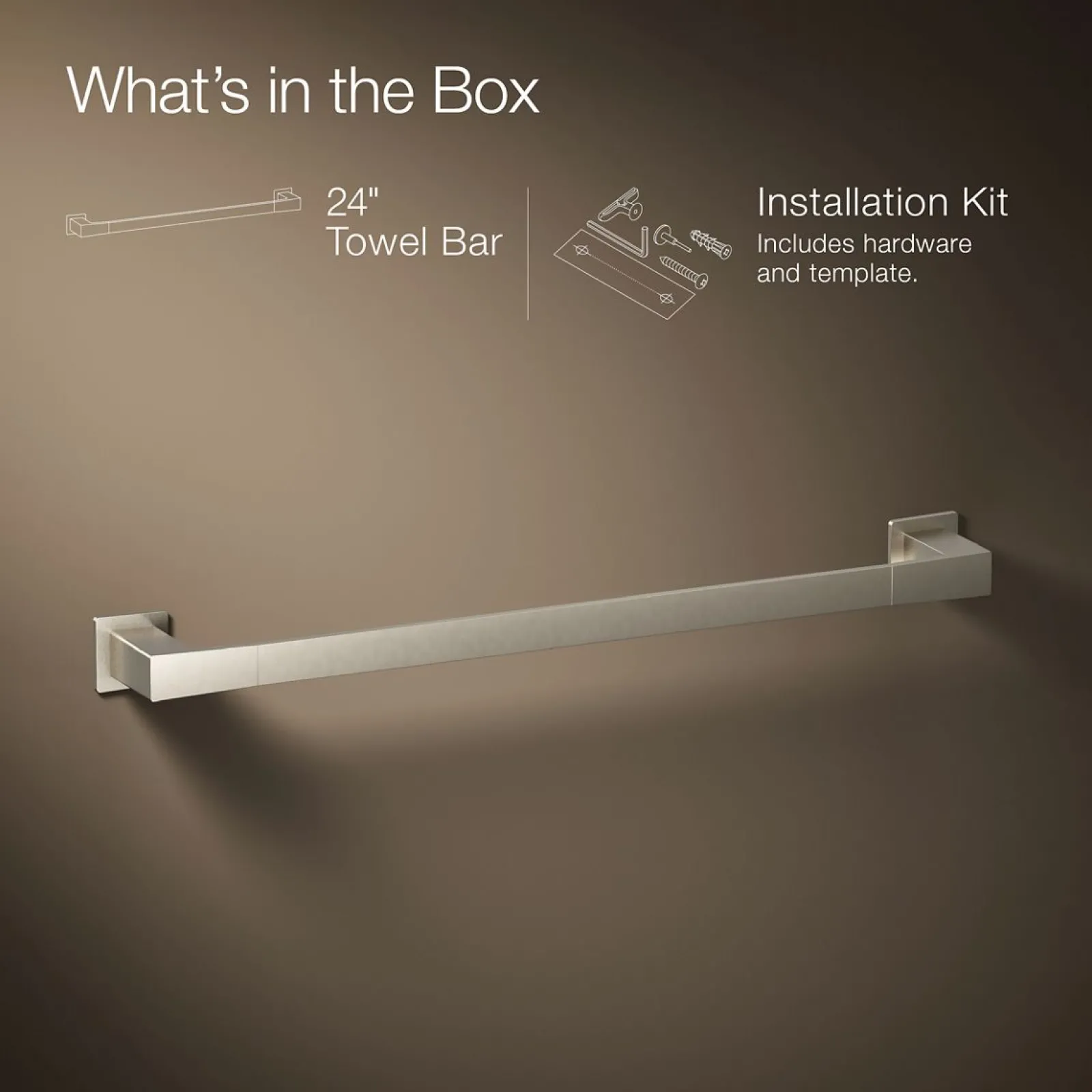 24" towel bar^Kohler Hot