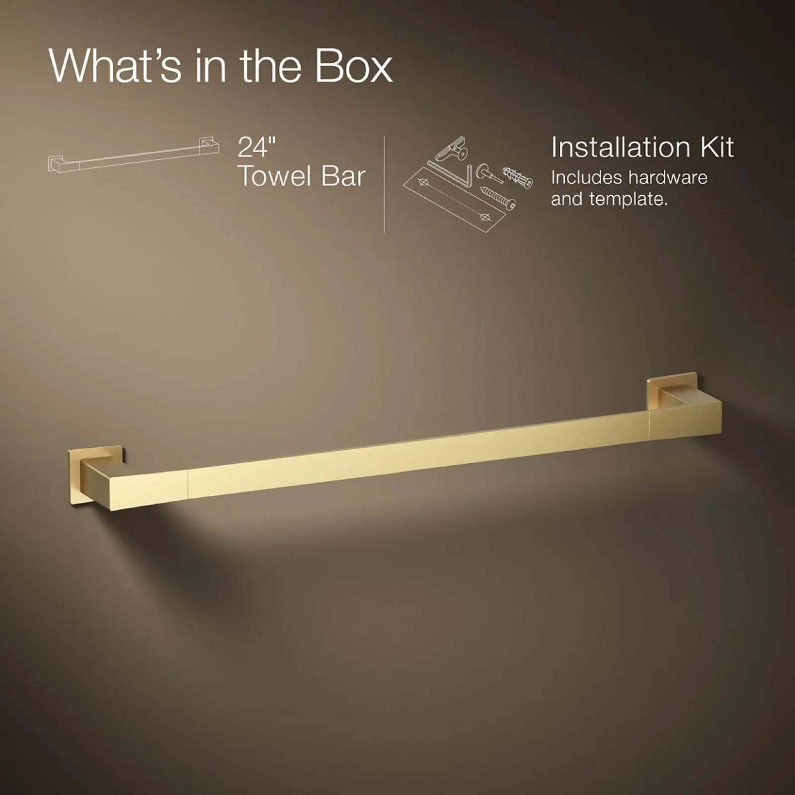 24" towel bar^Kohler Hot
