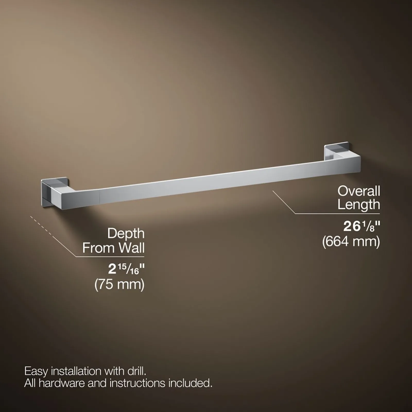 24" towel bar^Kohler Hot