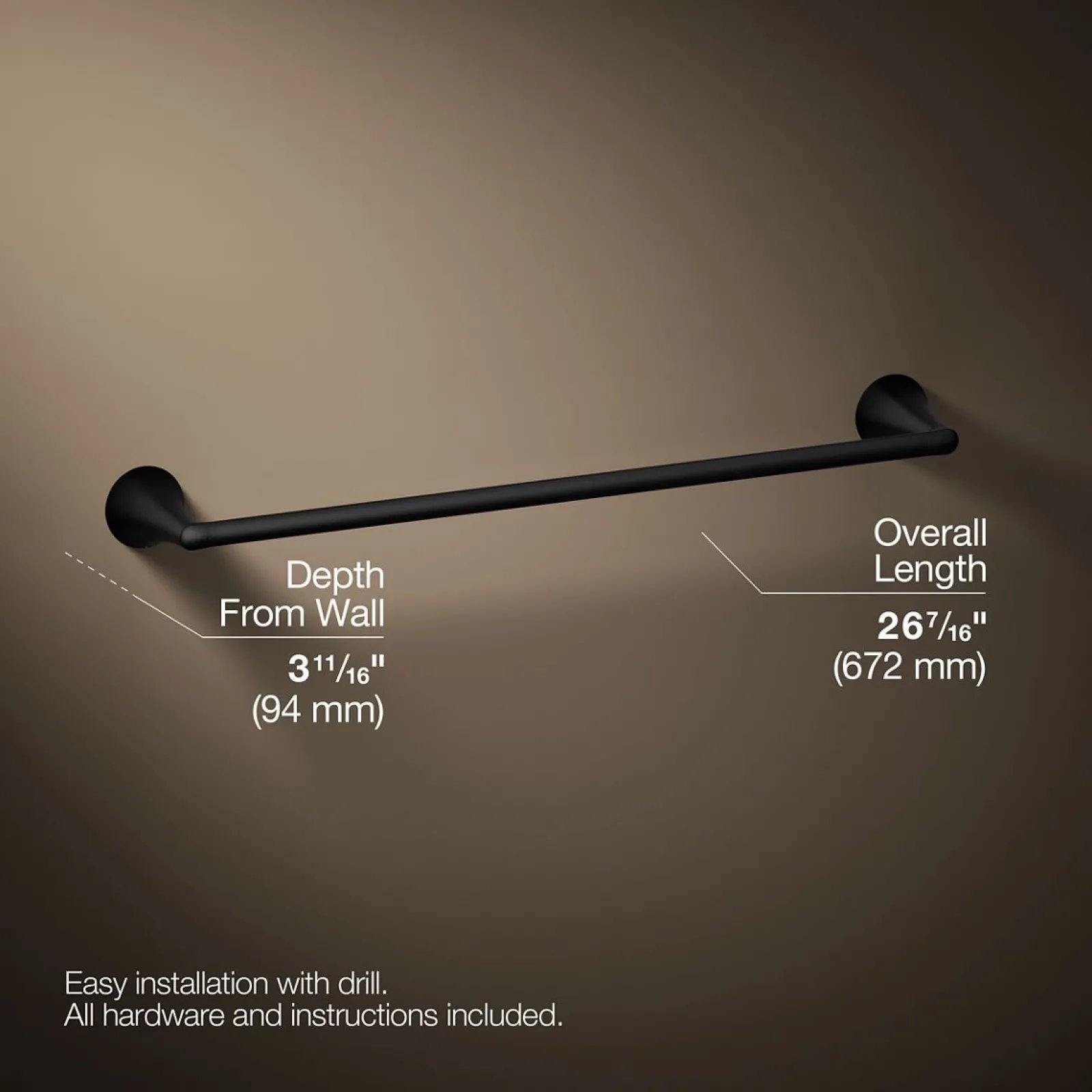 24" towel bar^Kohler Clearance