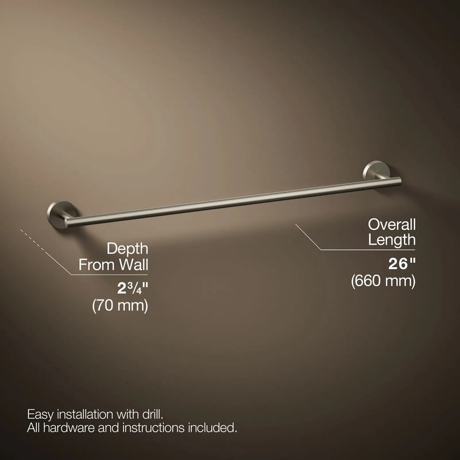 24" towel bar^Kohler Sale