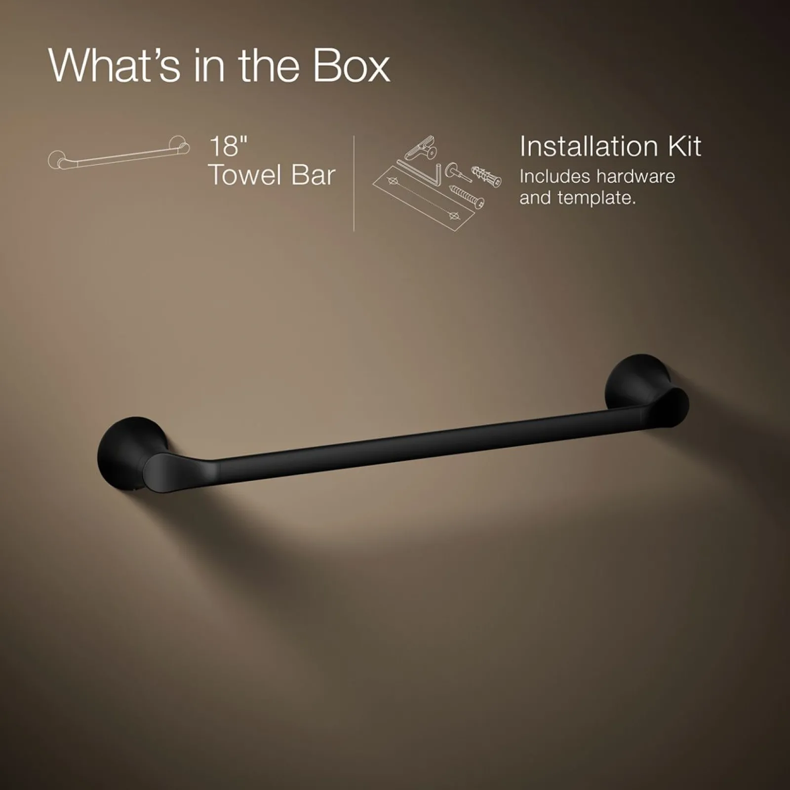 18" towel bar^Kohler Sale