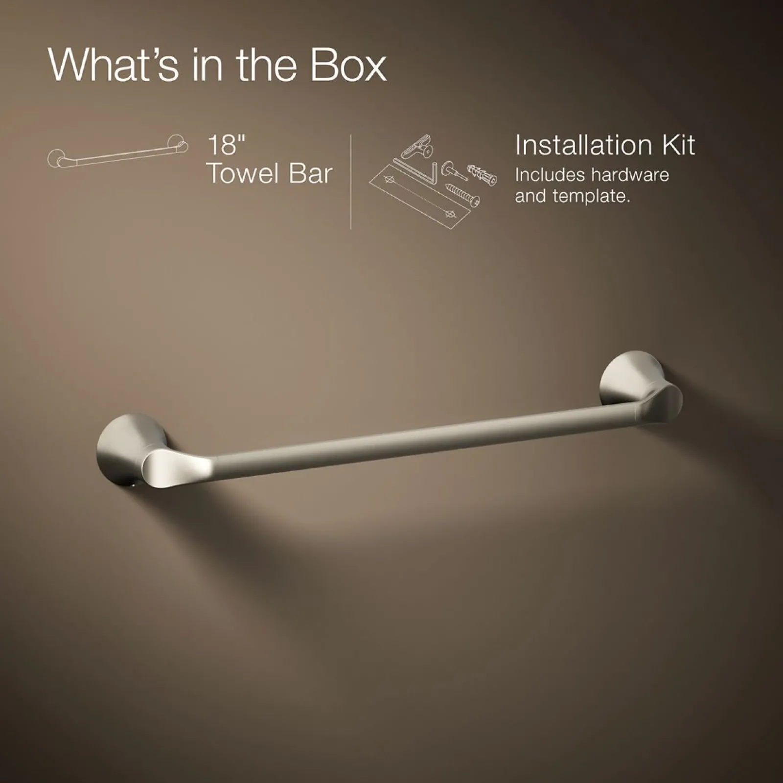 18" towel bar^Kohler Sale