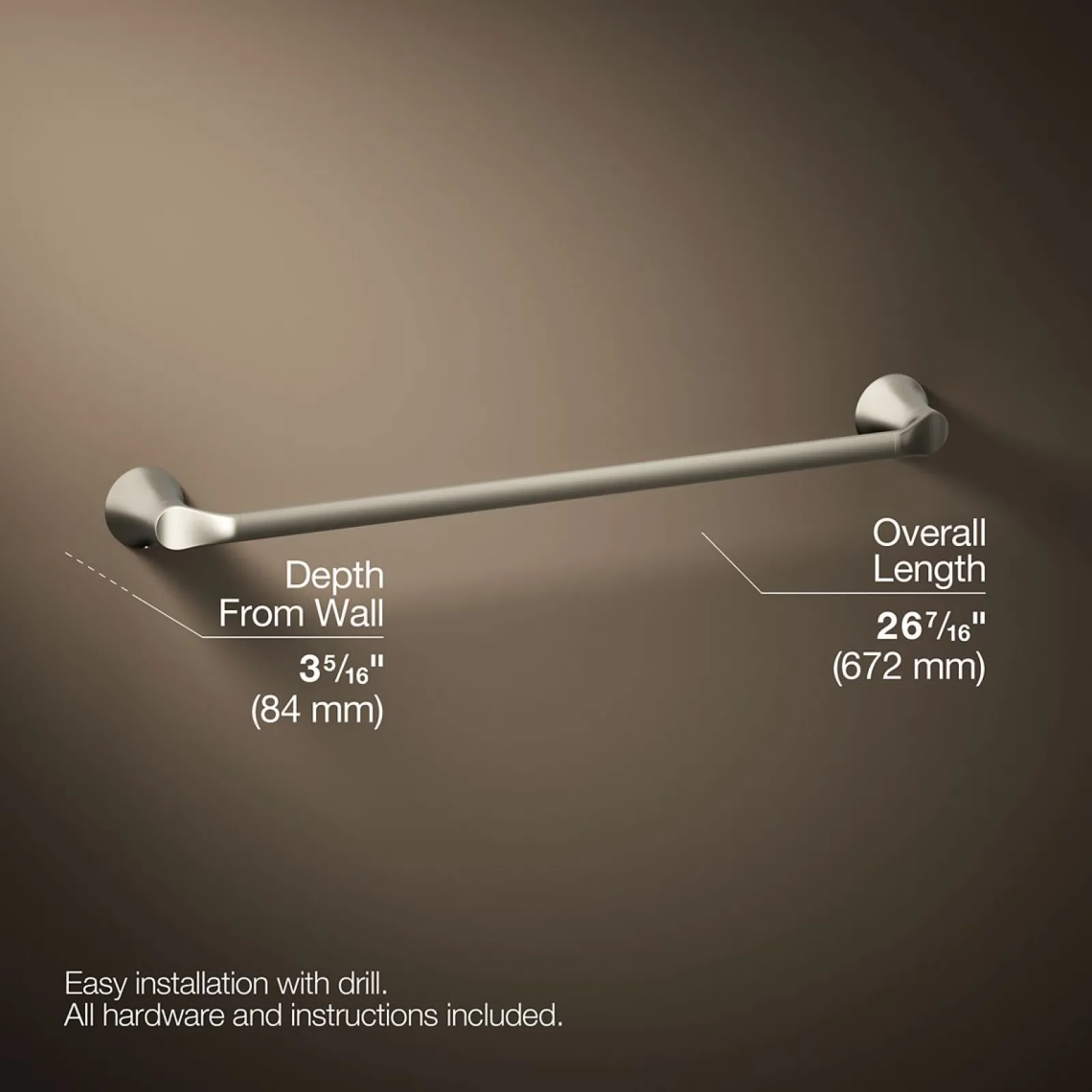 24" towel bar^Kohler Sale