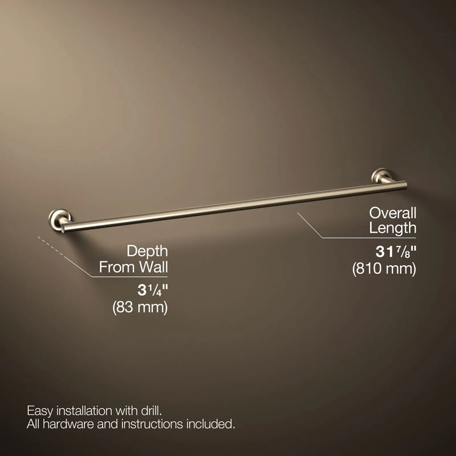 30" towel bar^Kohler Discount