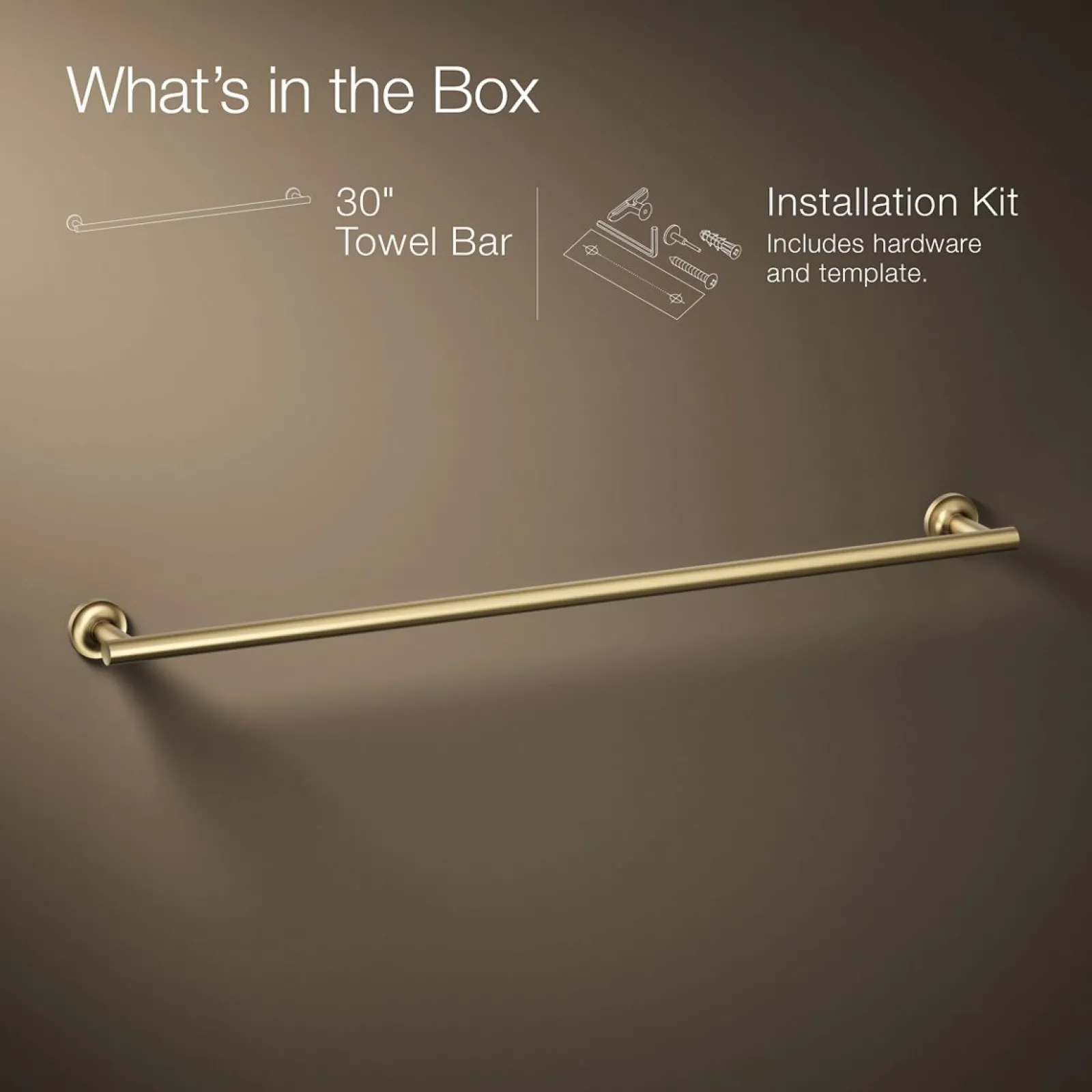 30" towel bar^Kohler Discount