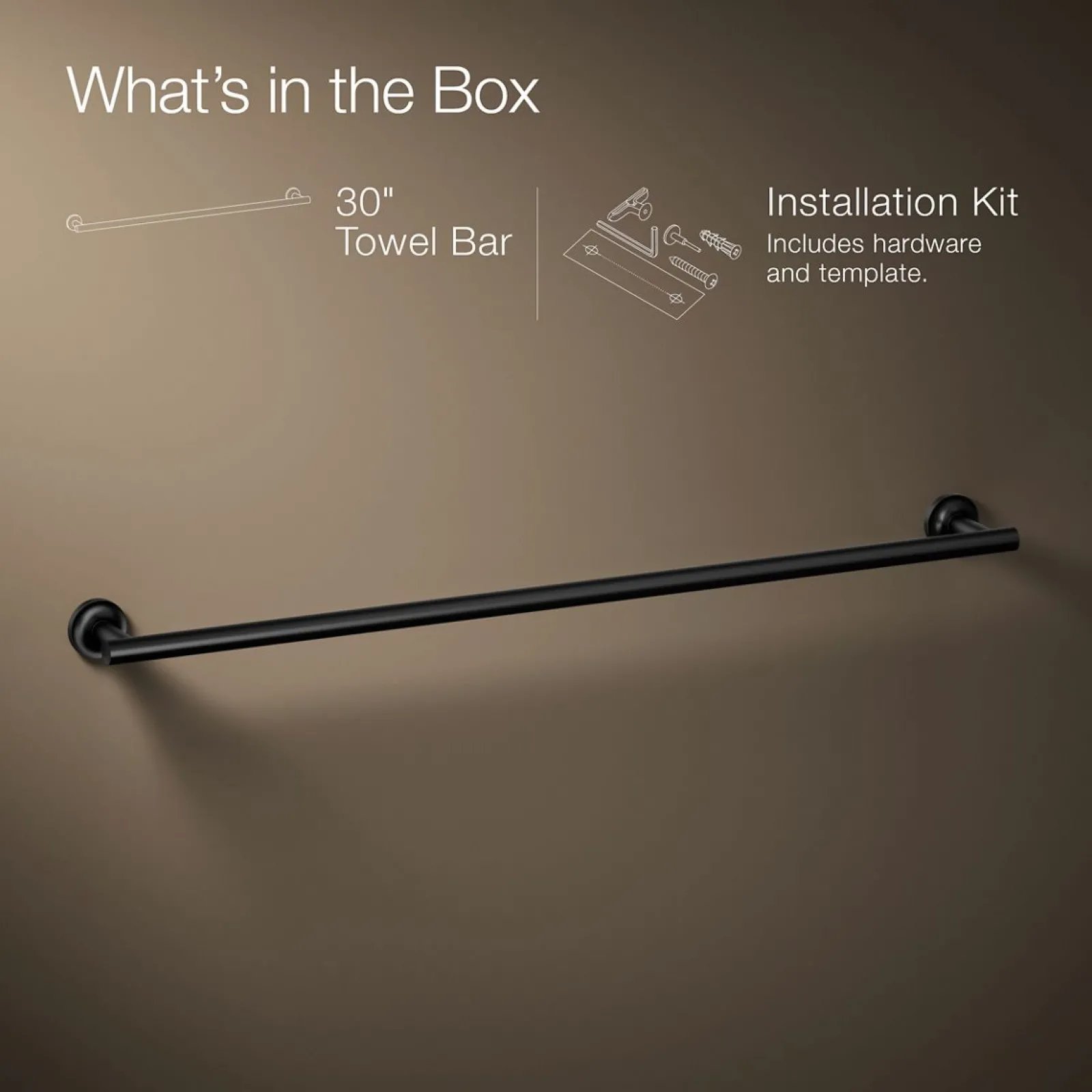 30" towel bar^Kohler Discount