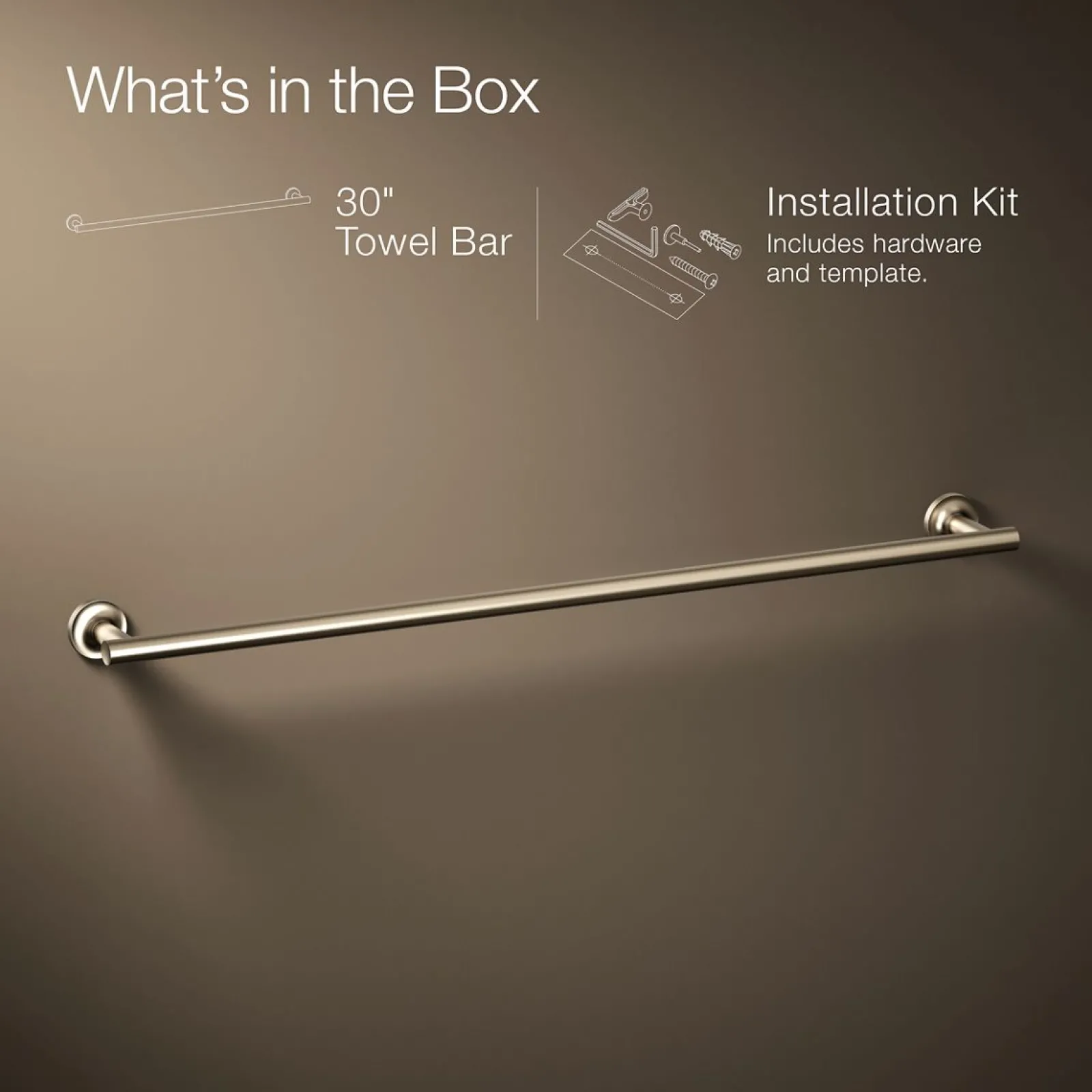 30" towel bar^Kohler Discount