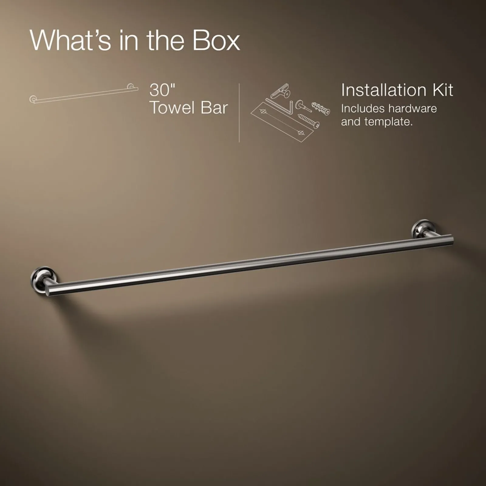 30" towel bar^Kohler Discount
