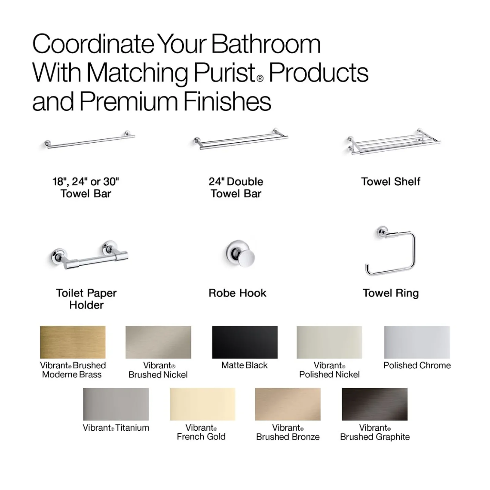 24" towel bar^Kohler Sale