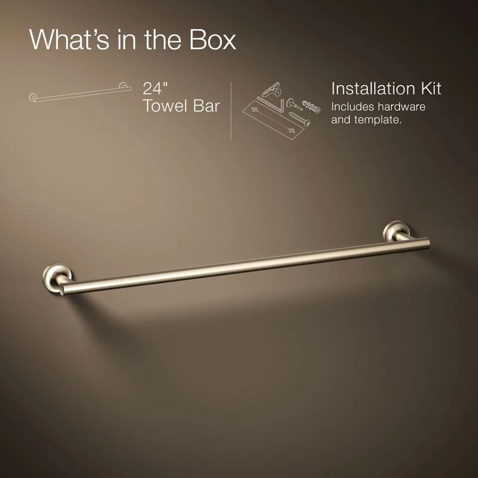 24" towel bar^Kohler Sale