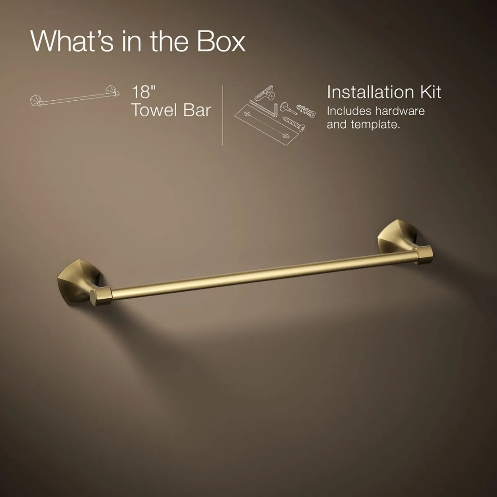 18" towel bar^Kohler Online
