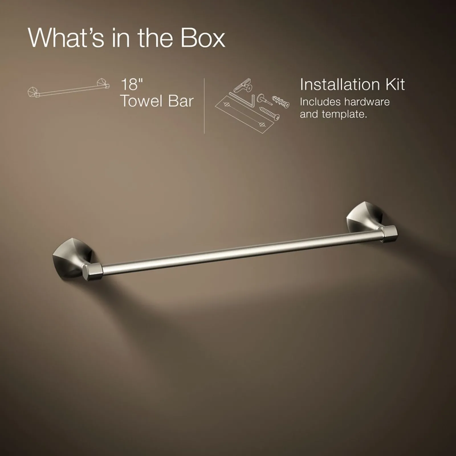 18" towel bar^Kohler Online