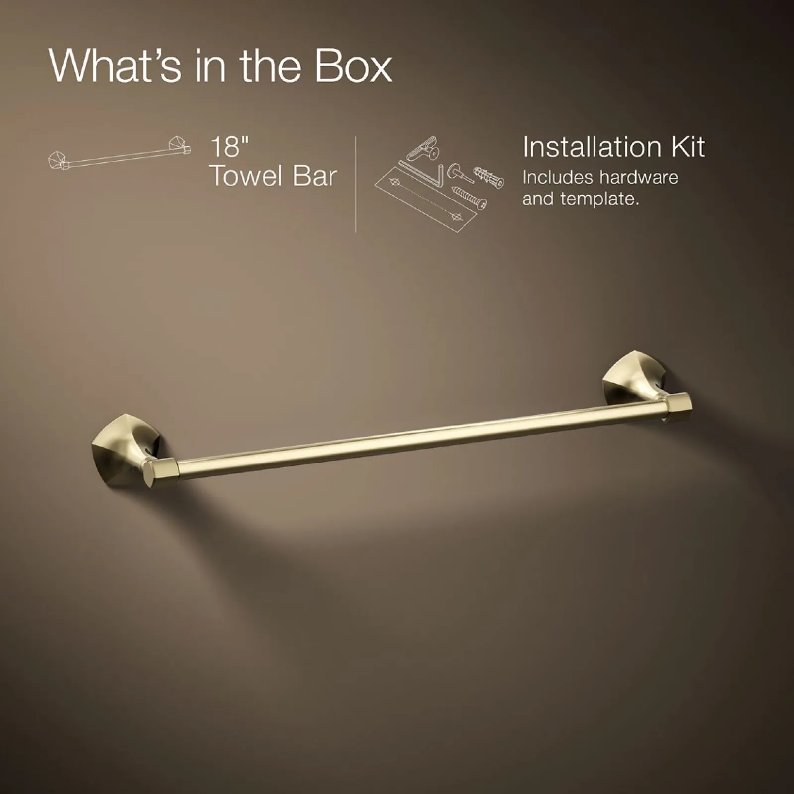18" towel bar^Kohler Online
