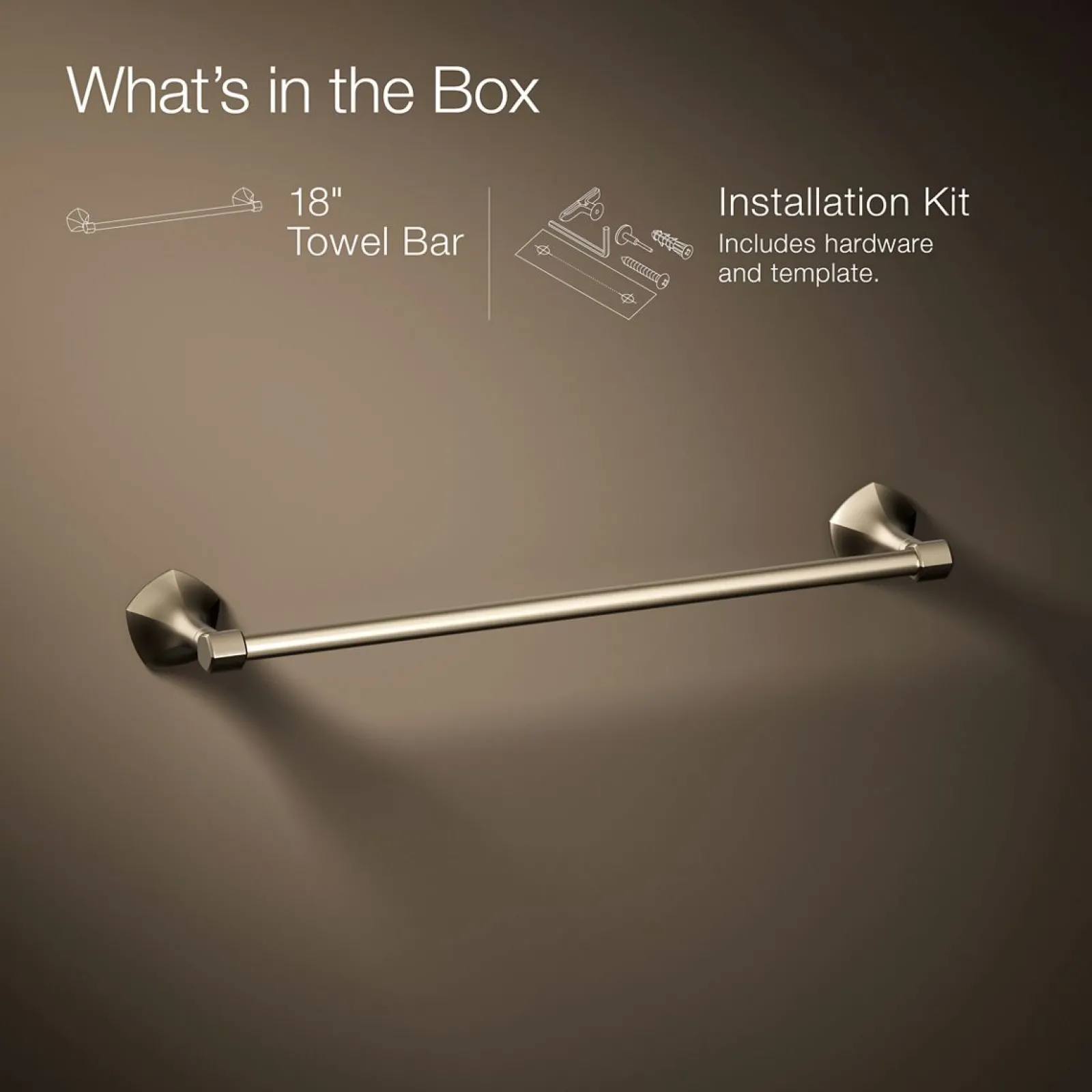 18" towel bar^Kohler Online