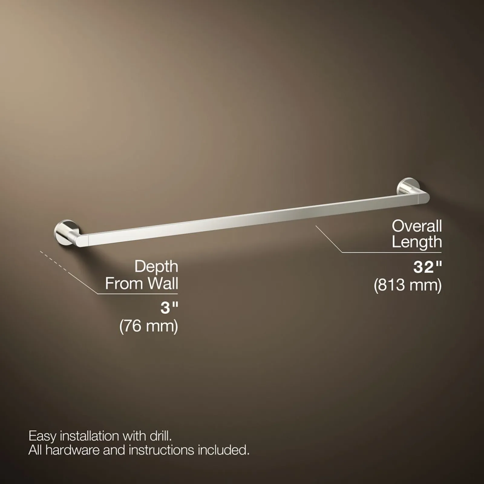 30" towel bar^Kohler Discount