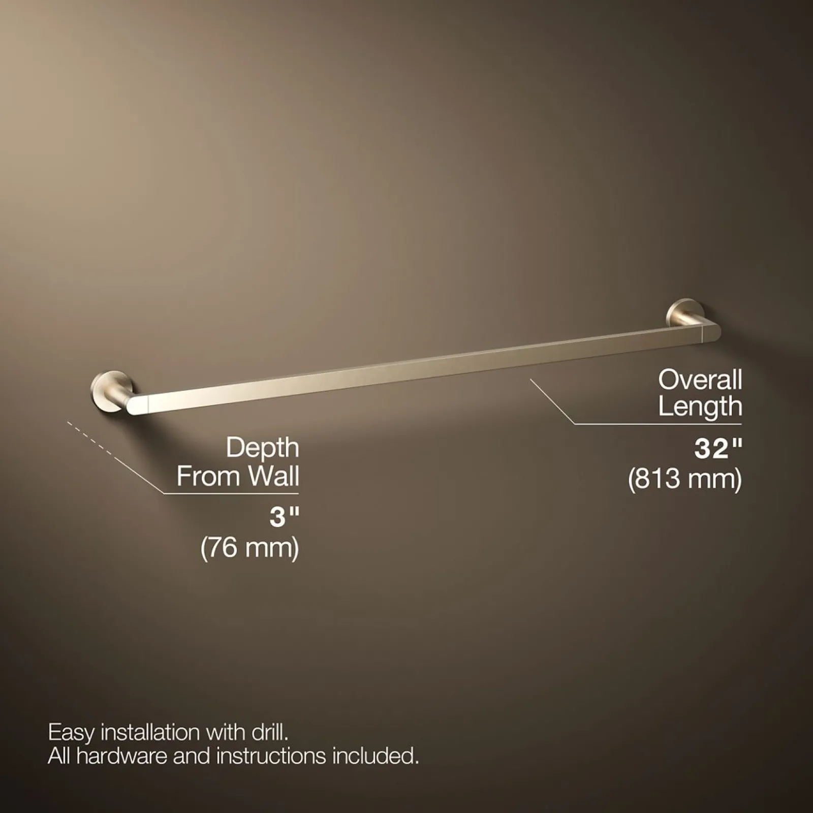 30" towel bar^Kohler Discount