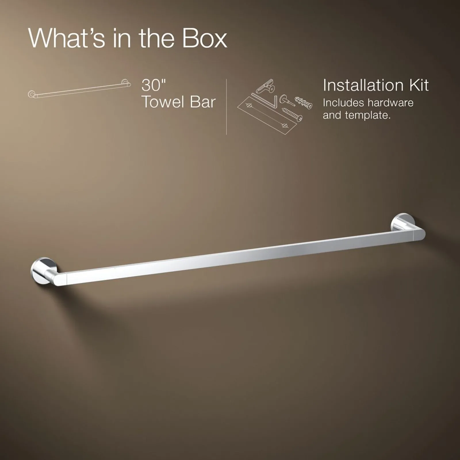 30" towel bar^Kohler Discount