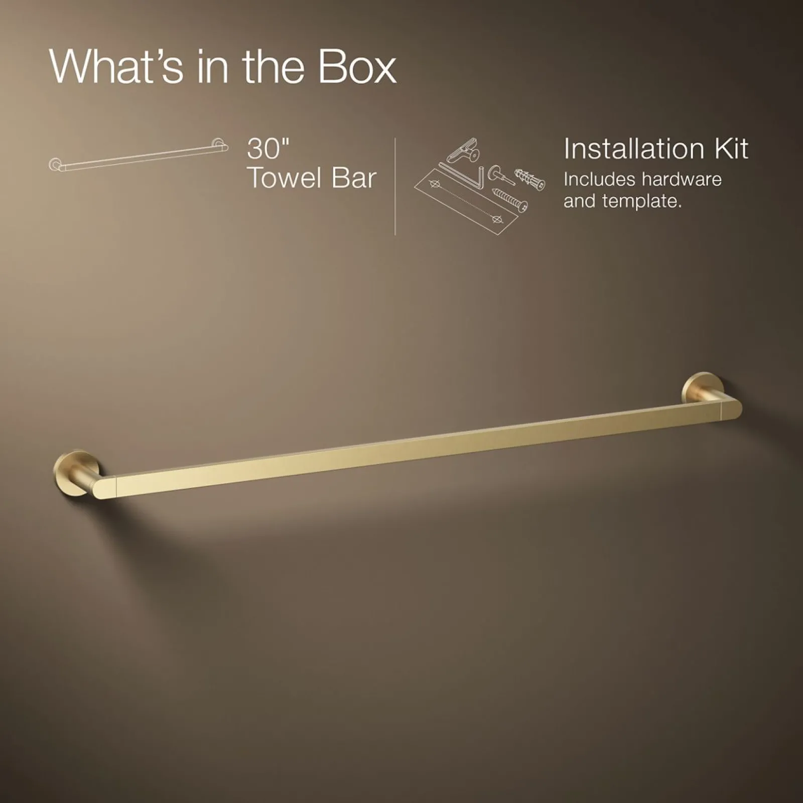 30" towel bar^Kohler Discount