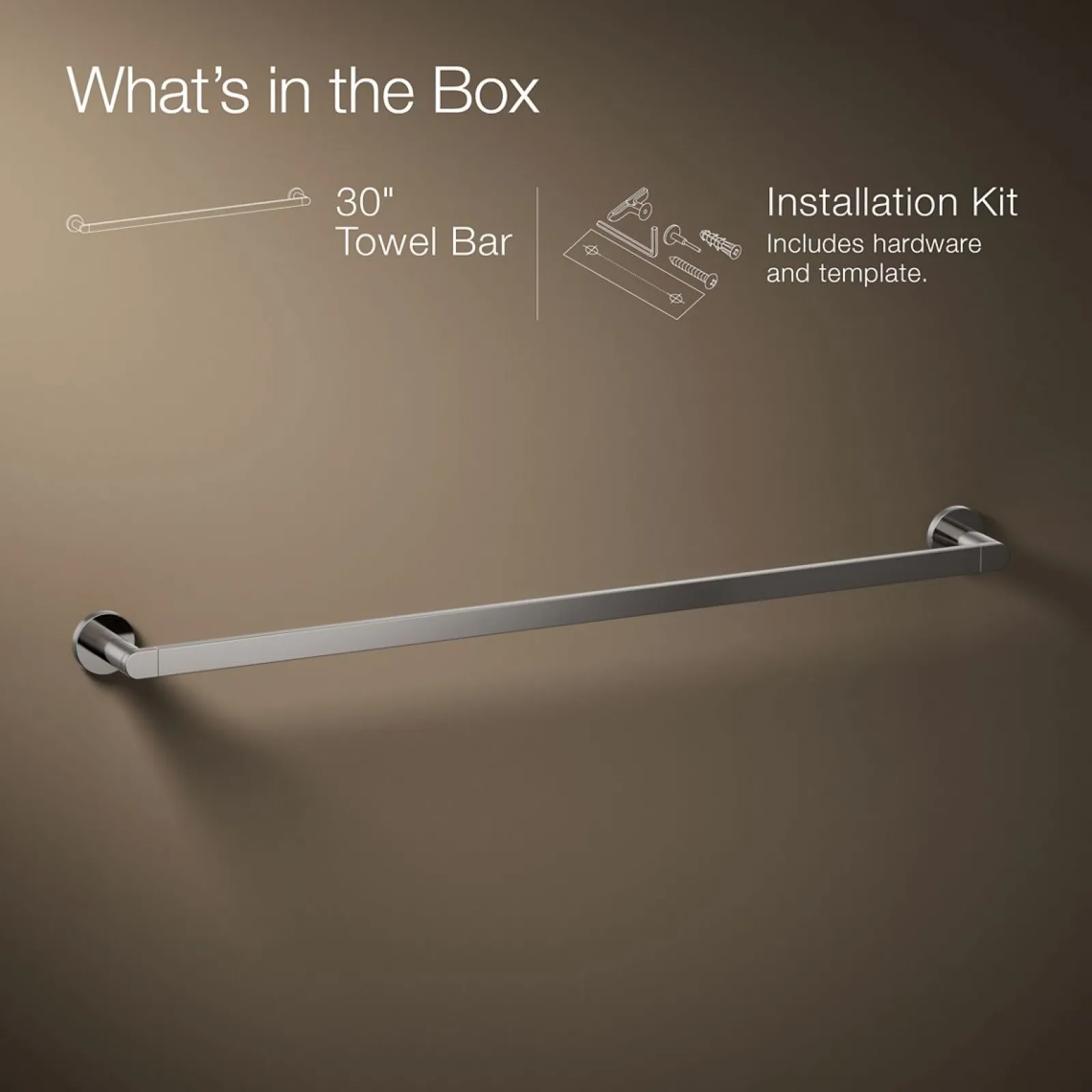 30" towel bar^Kohler Discount