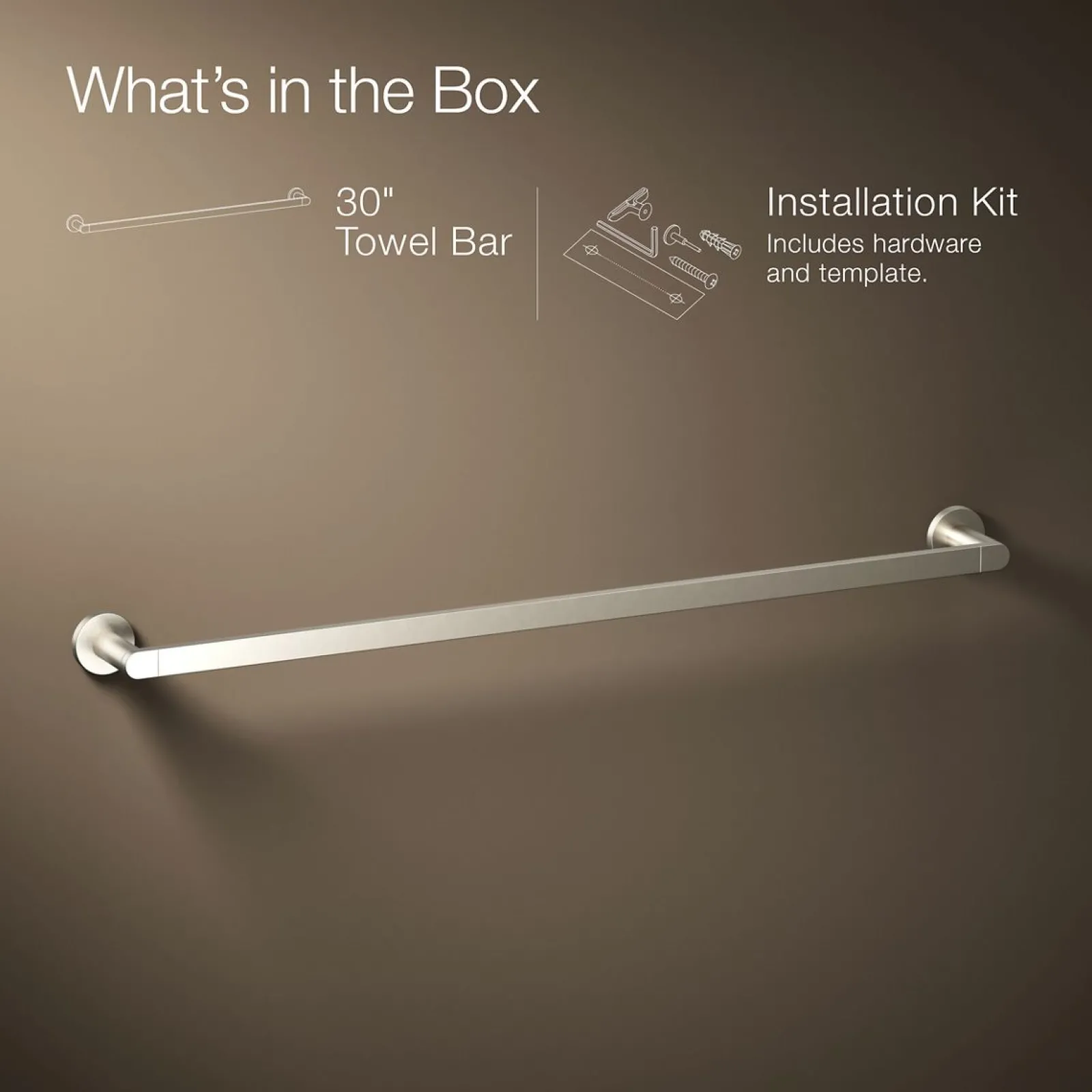 30" towel bar^Kohler Discount