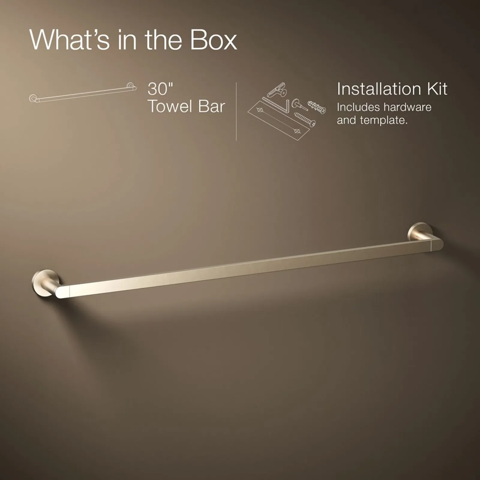 30" towel bar^Kohler Discount