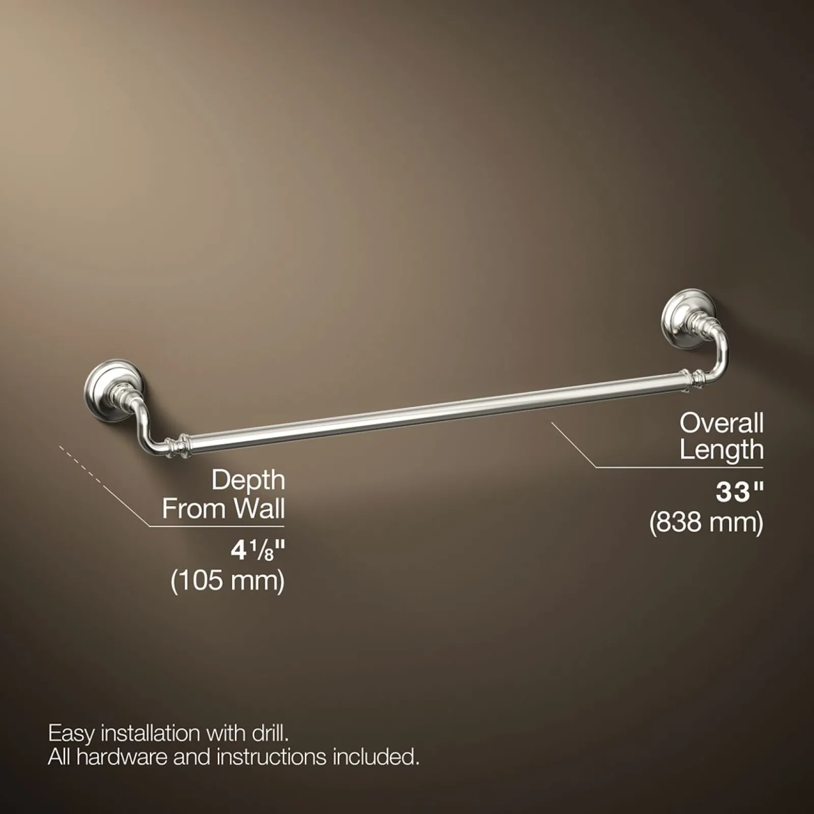 30" towel bar^Kohler Hot