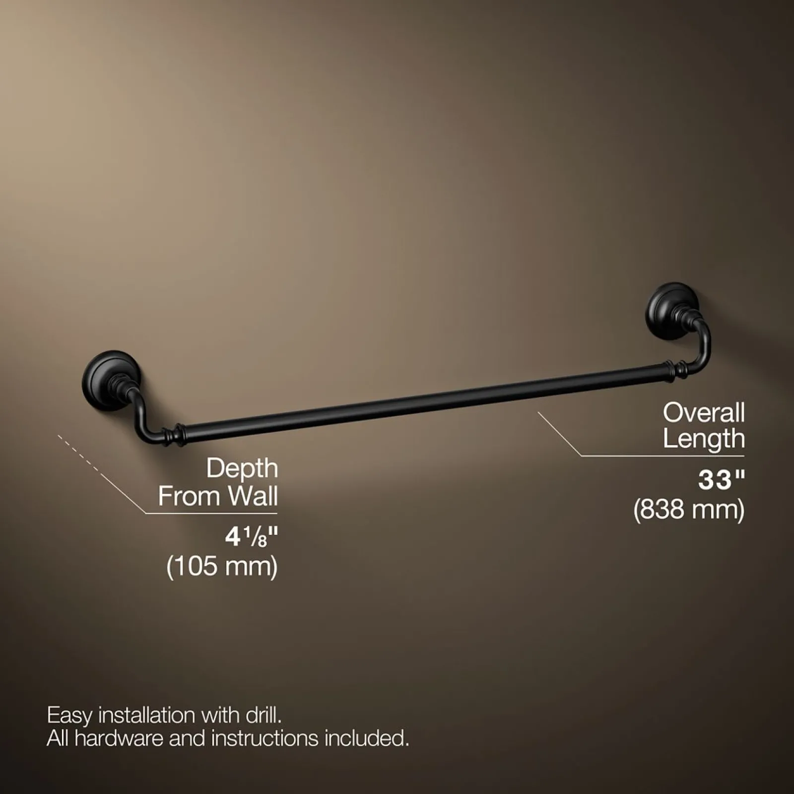 30" towel bar^Kohler Hot