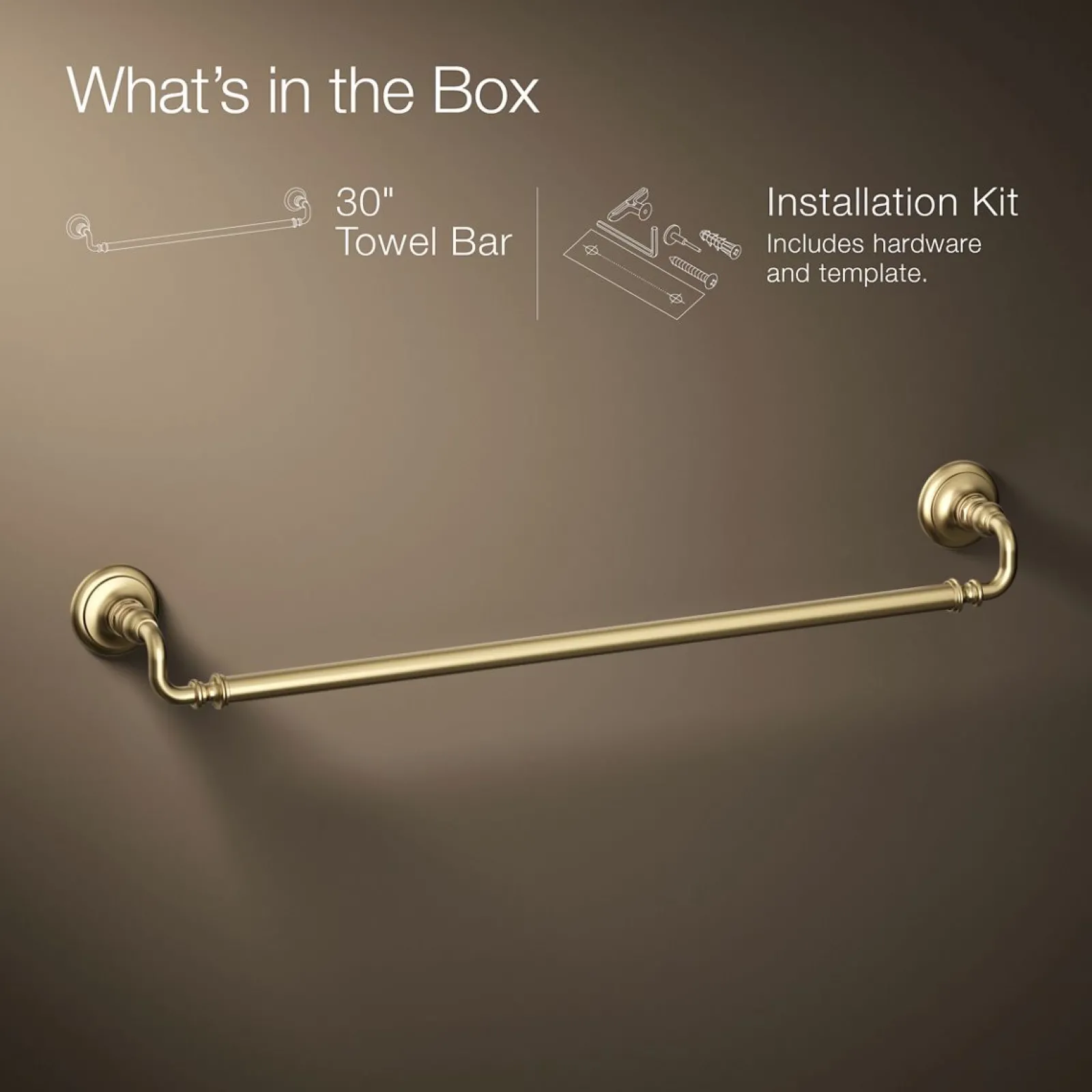 30" towel bar^Kohler Hot