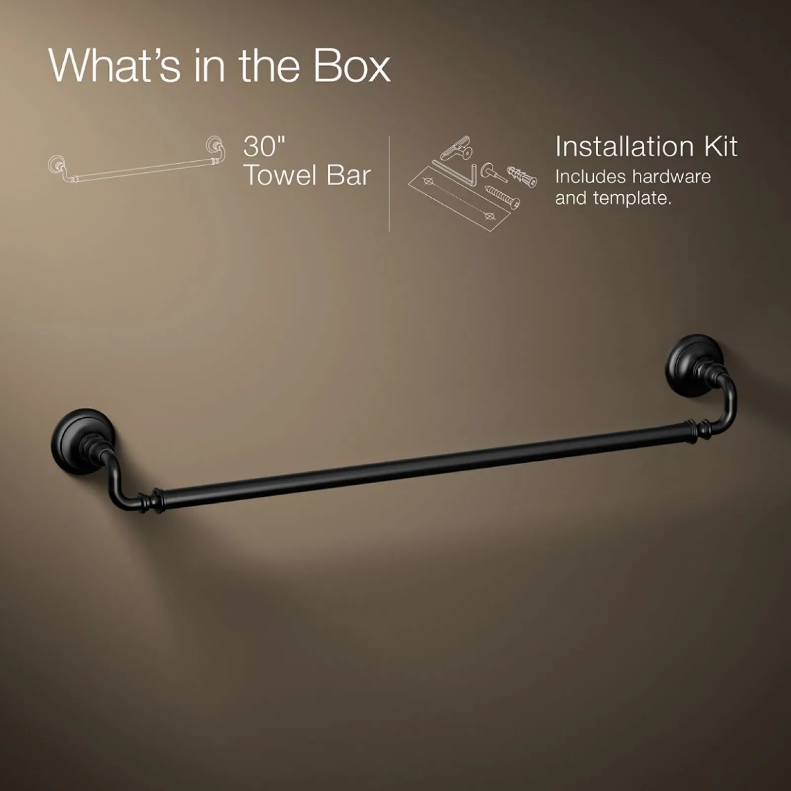 30" towel bar^Kohler Hot