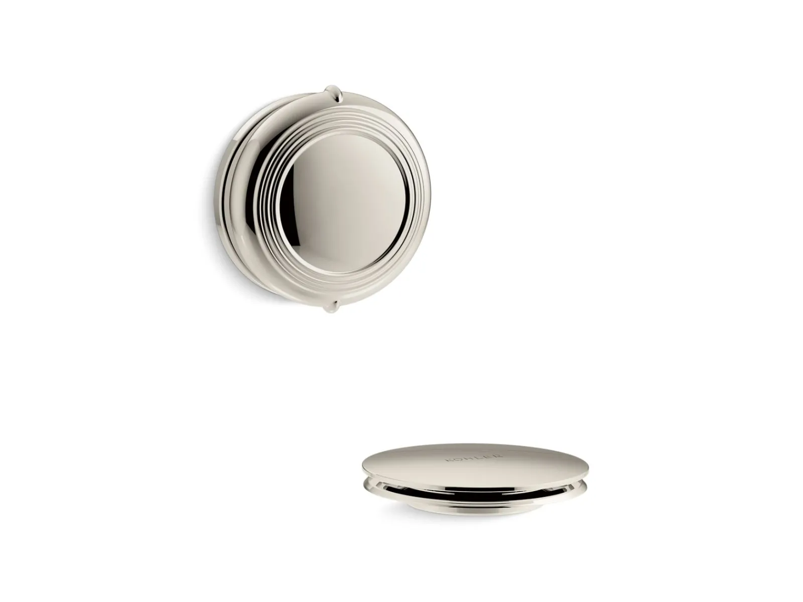 Traditional rotary-turn bath drain trim^Kohler New