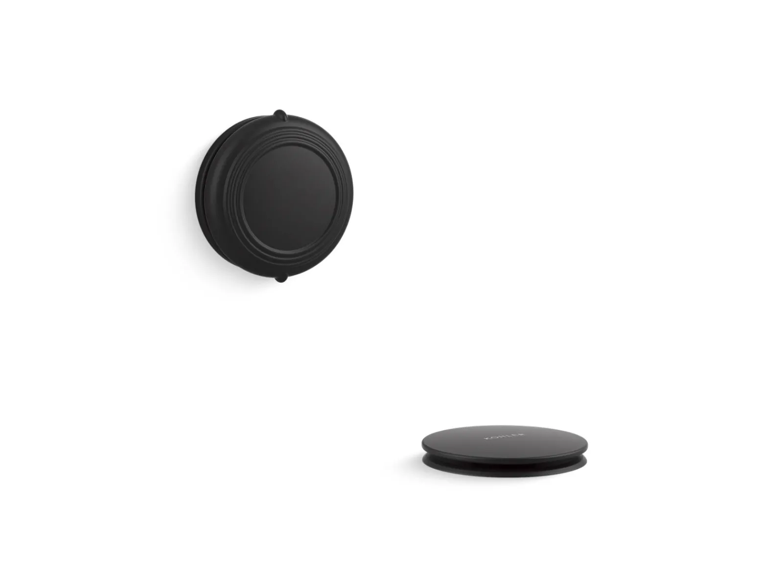 Traditional rotary-turn bath drain trim^Kohler New