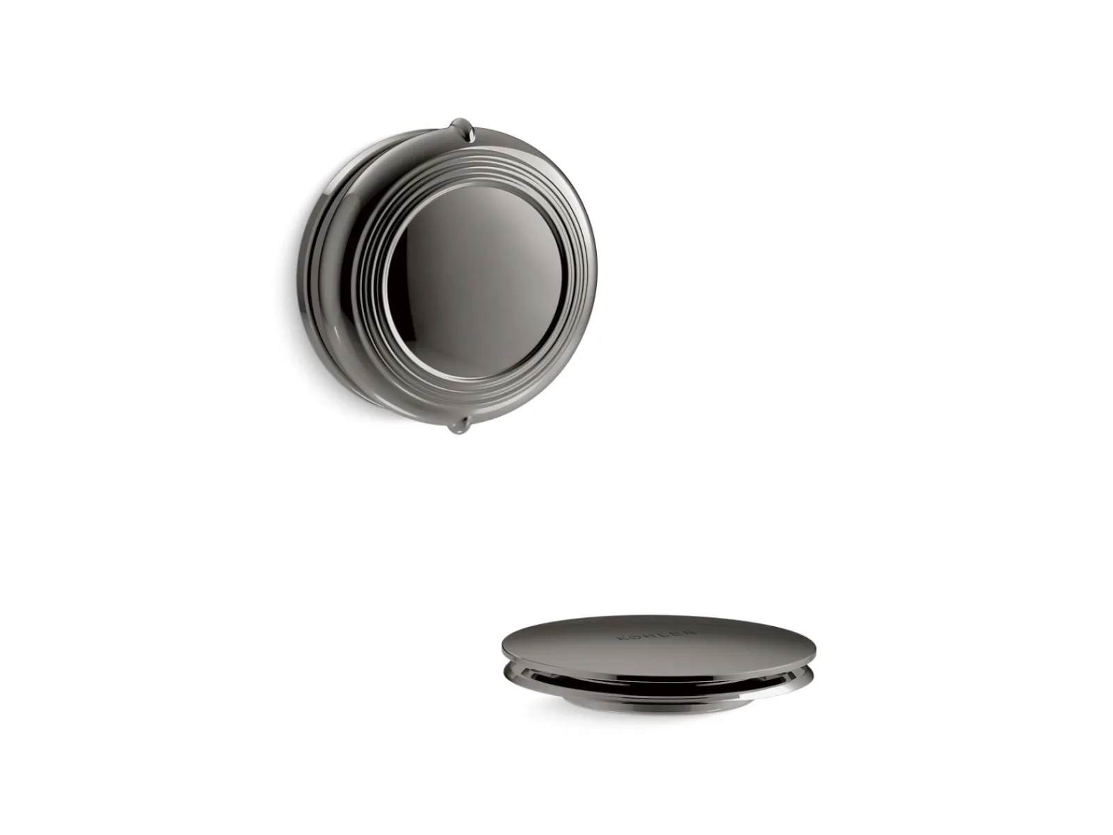Traditional rotary-turn bath drain trim^Kohler New