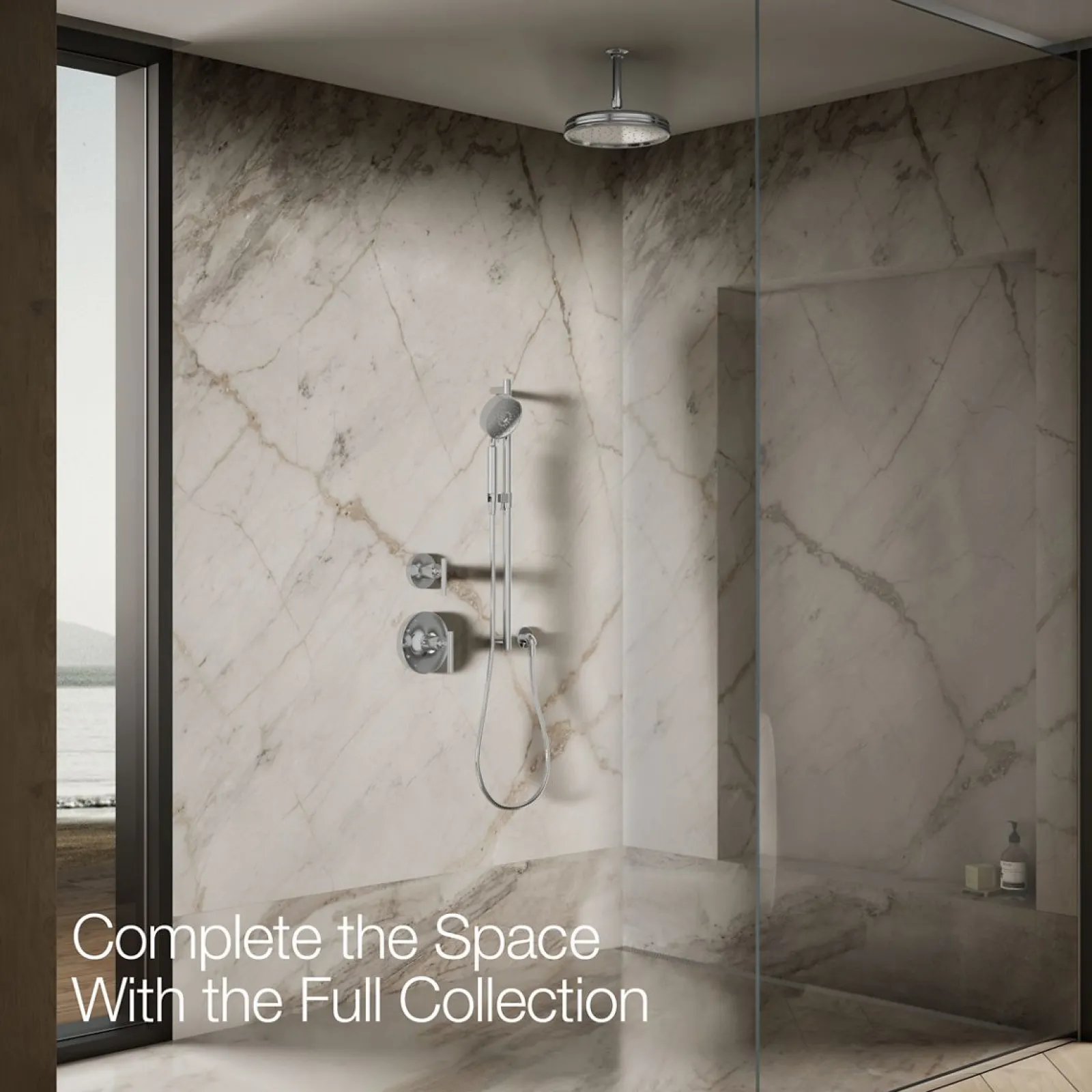 Traditional 10" single-function rainhead, 2.5 gpm^Kohler Best