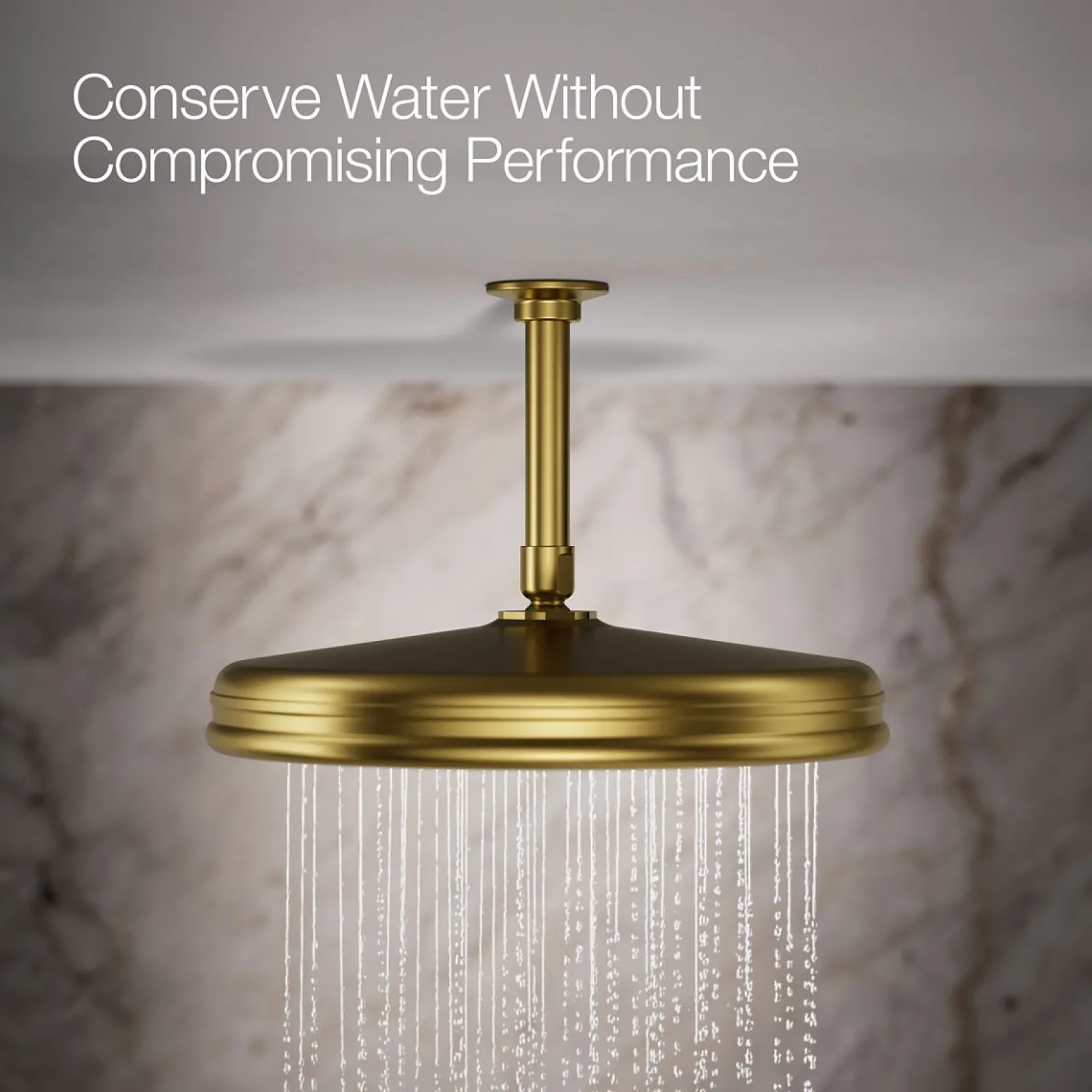 Traditional 12" single-function rainhead, 2.5 gpm^Kohler Online