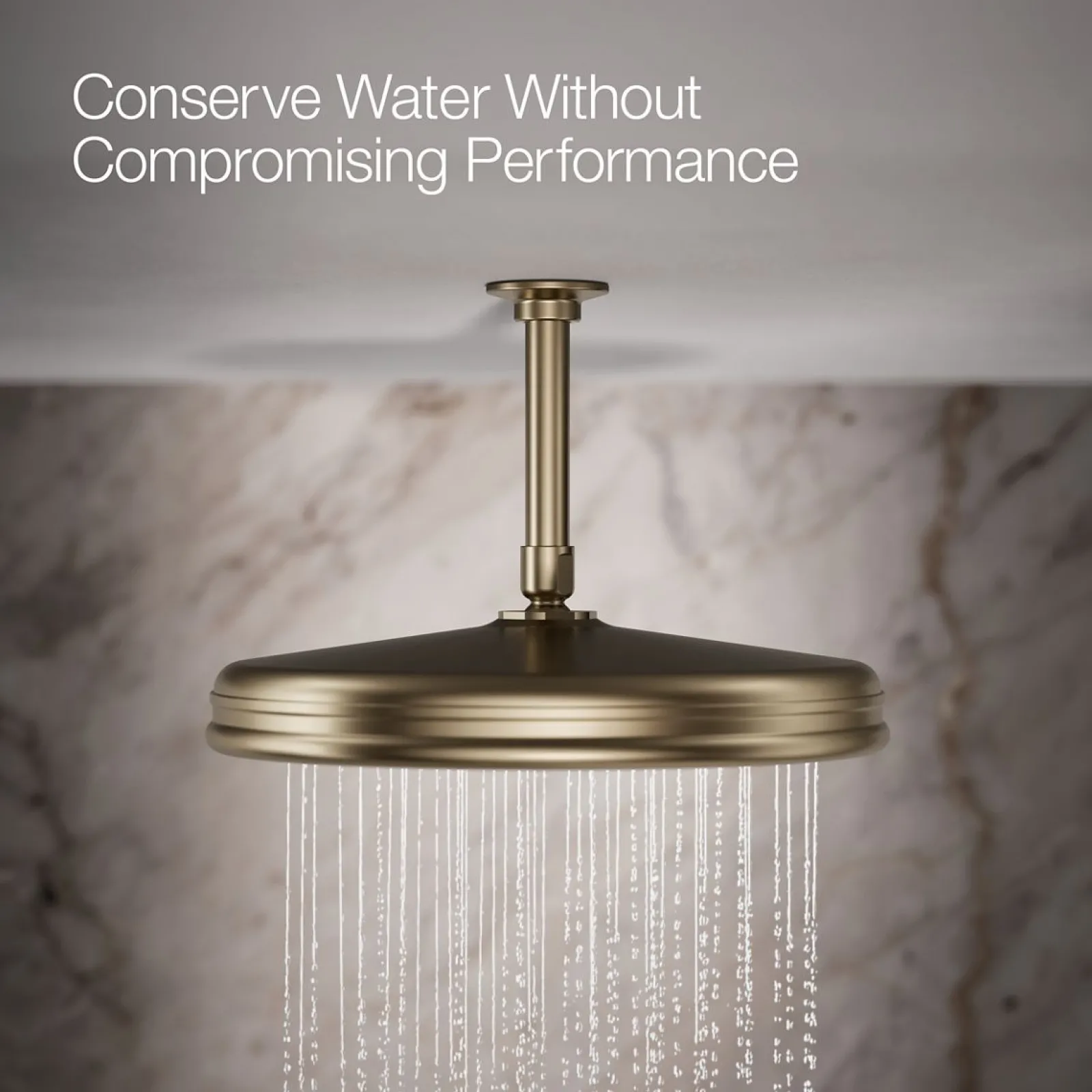 Traditional 12" single-function rainhead, 2.5 gpm^Kohler Online