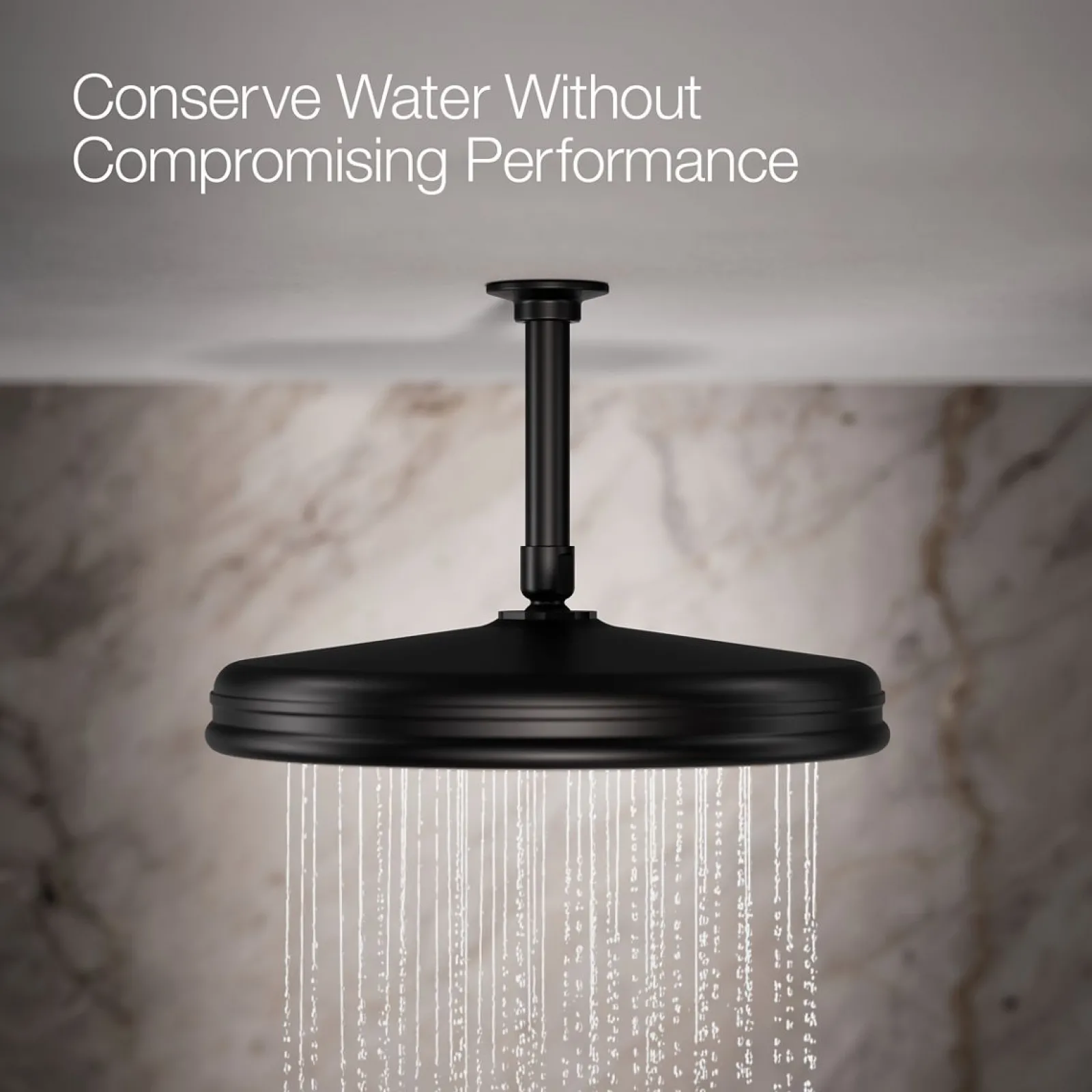 Traditional 12" single-function rainhead, 2.5 gpm^Kohler Online