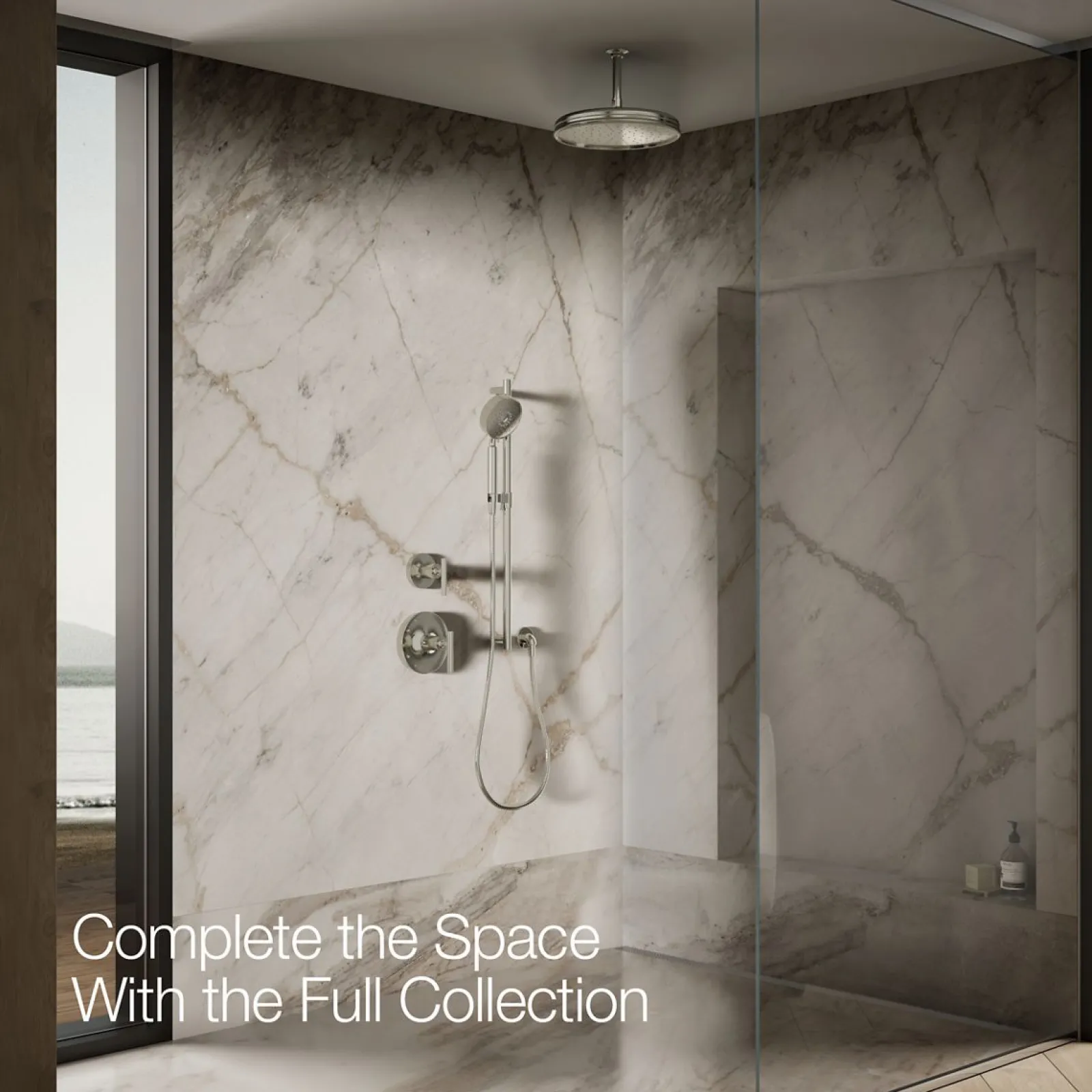 Traditional 12" single-function rainhead, 2.5 gpm^Kohler Online