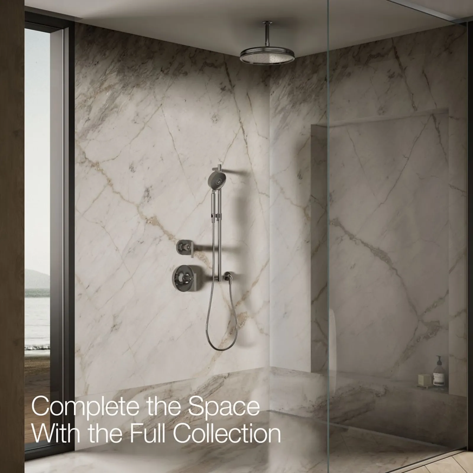 Traditional 12" single-function rainhead, 2.5 gpm^Kohler Online