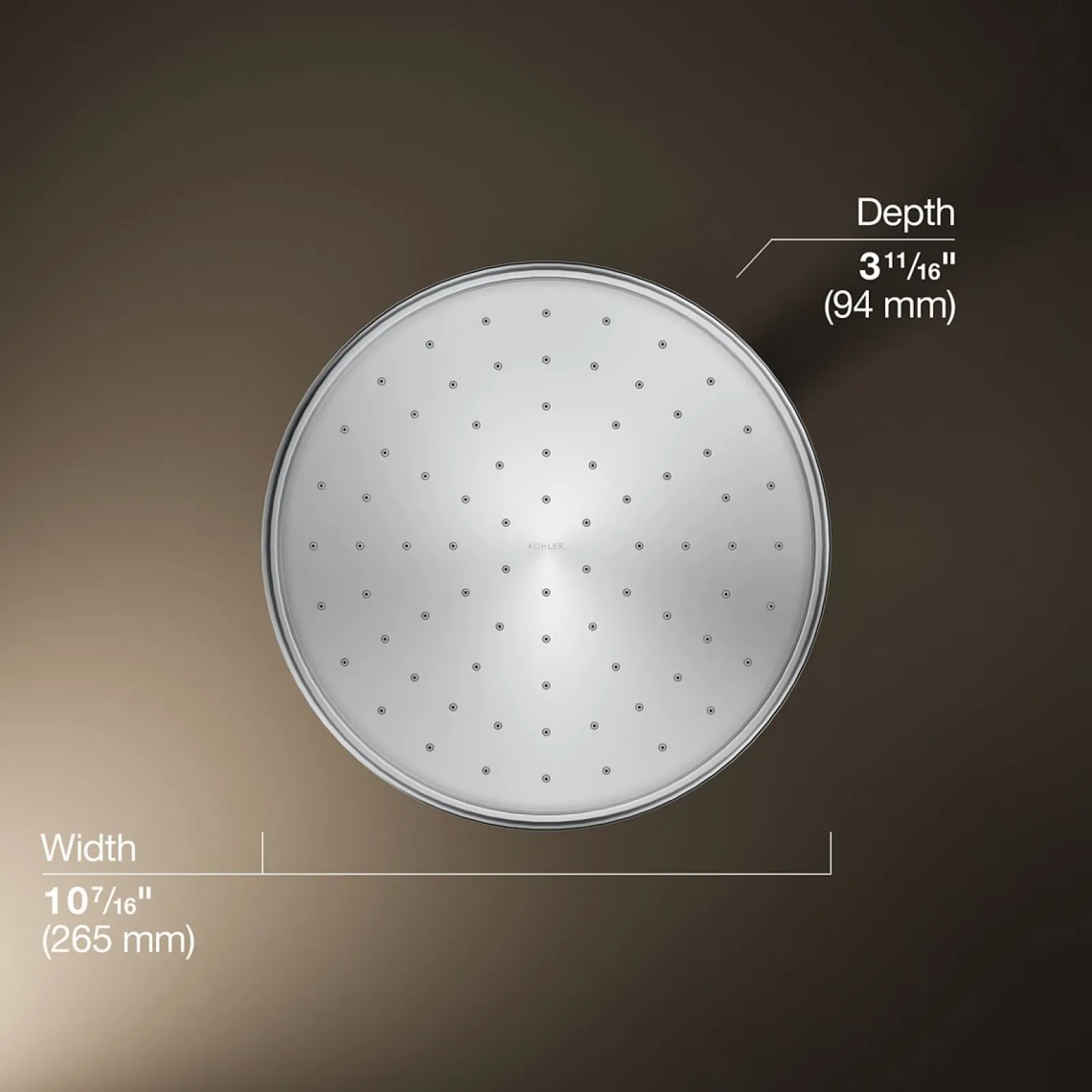Traditional 10" single-function rainhead, 1.75 gpm^Kohler Clearance