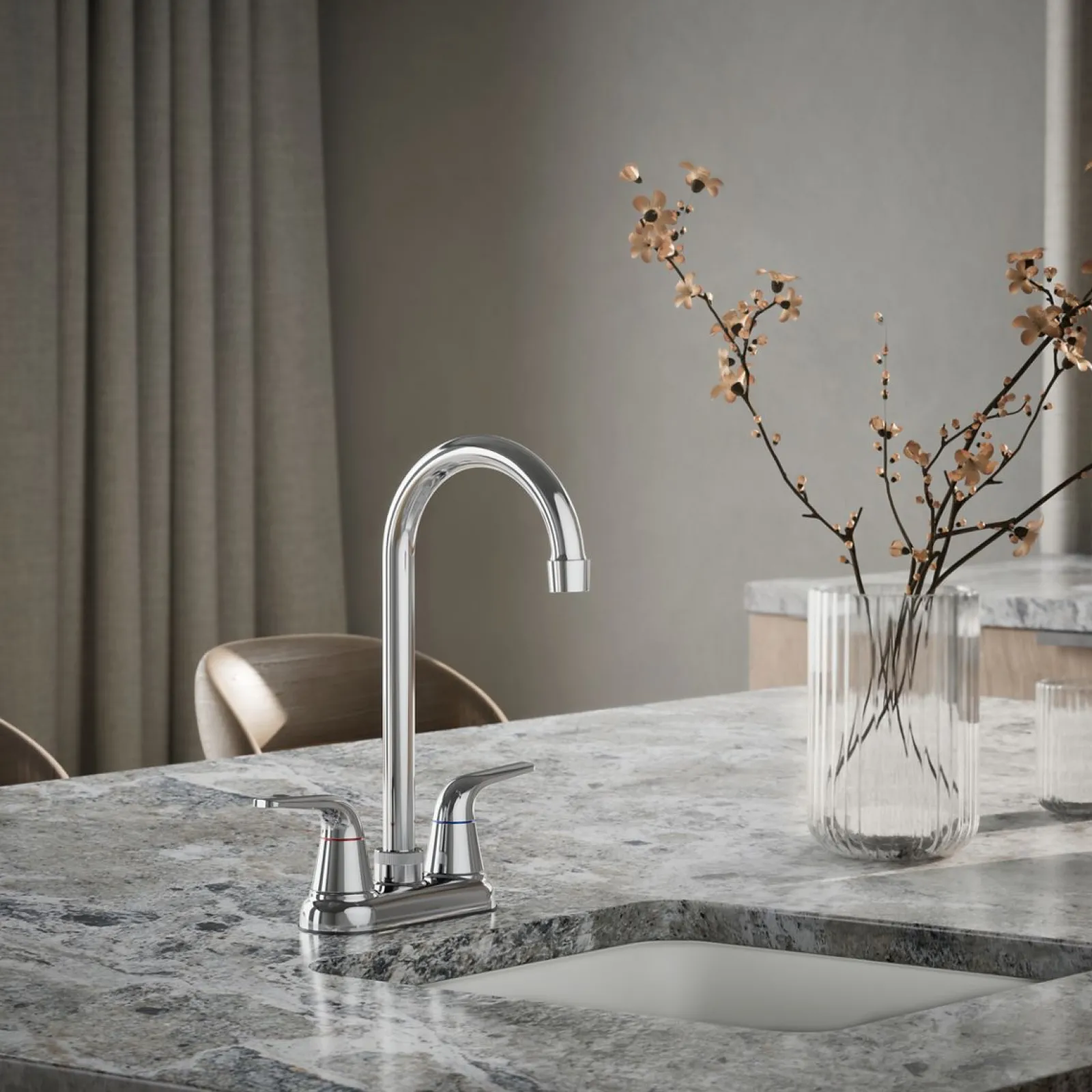 Two-handle bar sink faucet^Kohler Sale