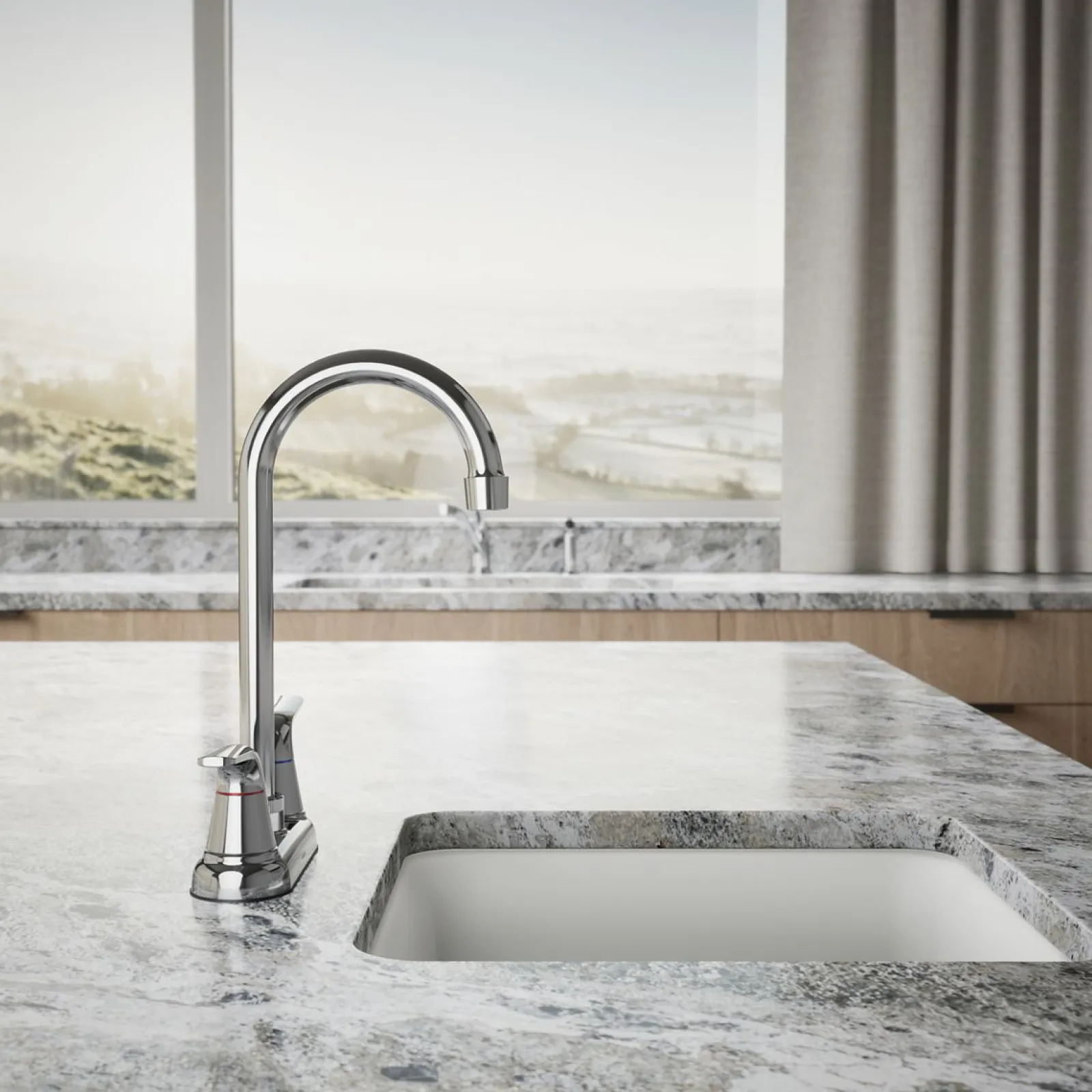 Two-handle bar sink faucet^Kohler Sale