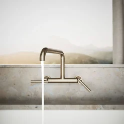 Two-hole wall-mount bridge kitchen sink faucet^Kohler Sale