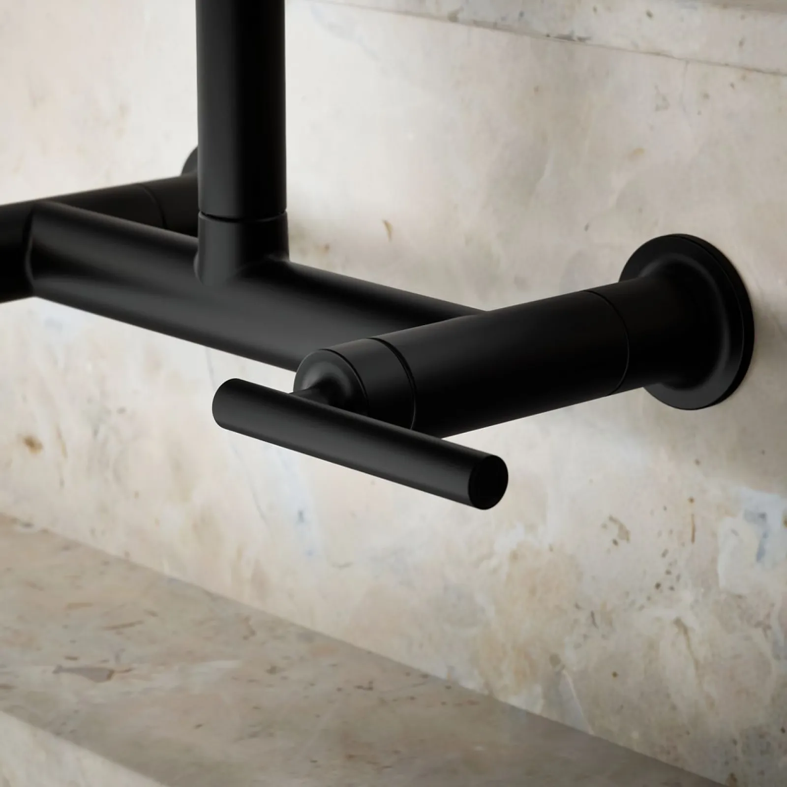 Two-hole wall-mount bridge kitchen sink faucet^Kohler Sale