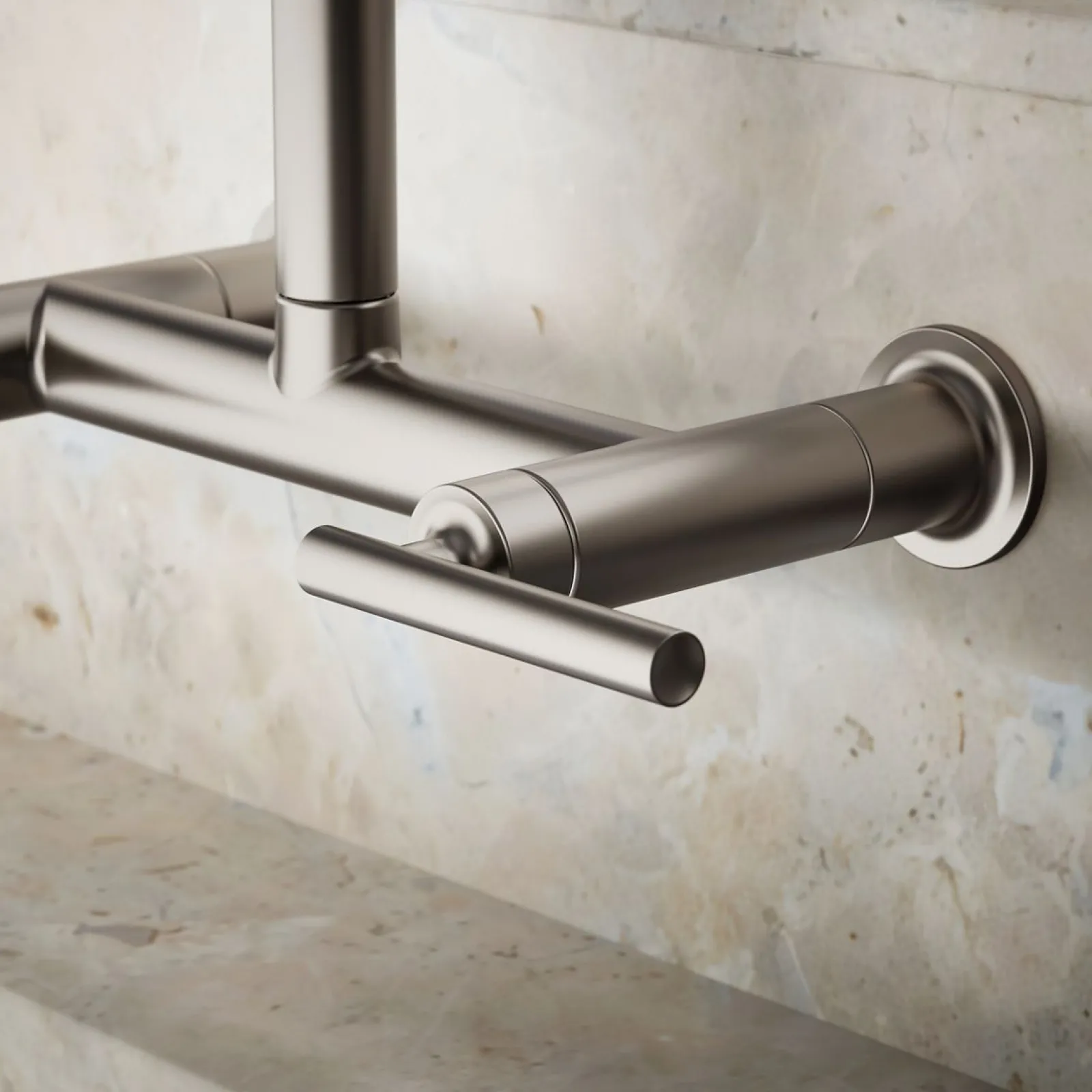 Two-hole wall-mount bridge kitchen sink faucet^Kohler Sale