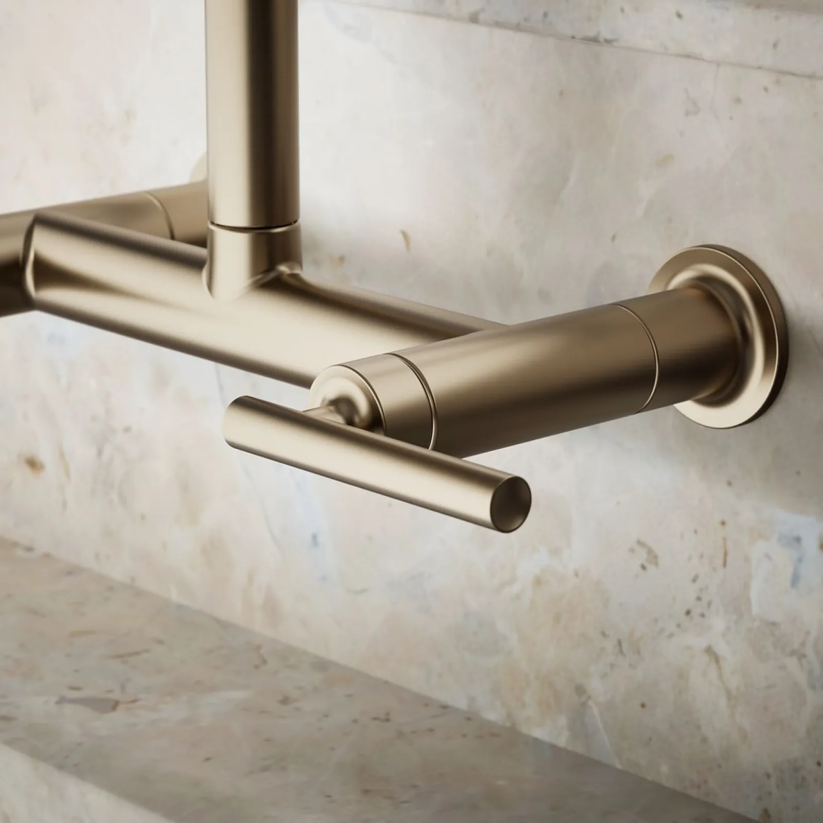 Two-hole wall-mount bridge kitchen sink faucet^Kohler Sale