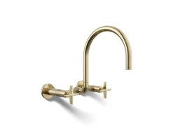 Two-hole wall-mount bridge kitchen sink faucet^Kohler Online